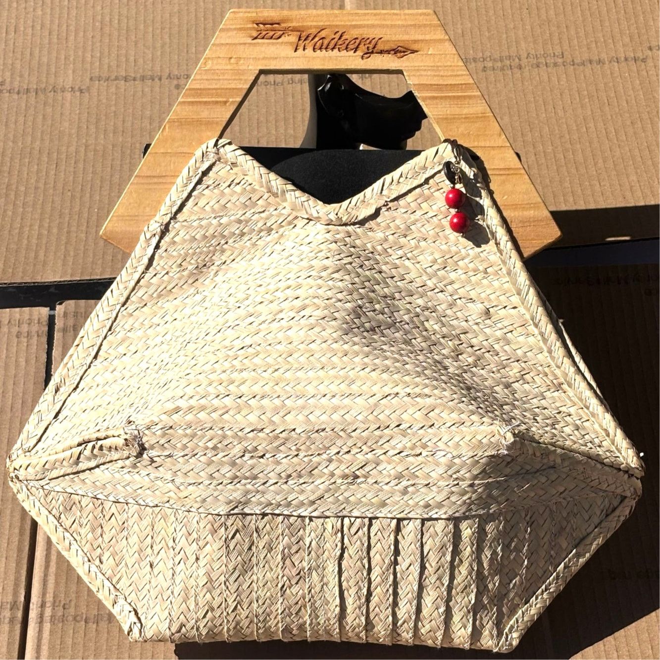 Other Tan Woven Waikery Bag Size ONE SIZE - 1 Thumbnail