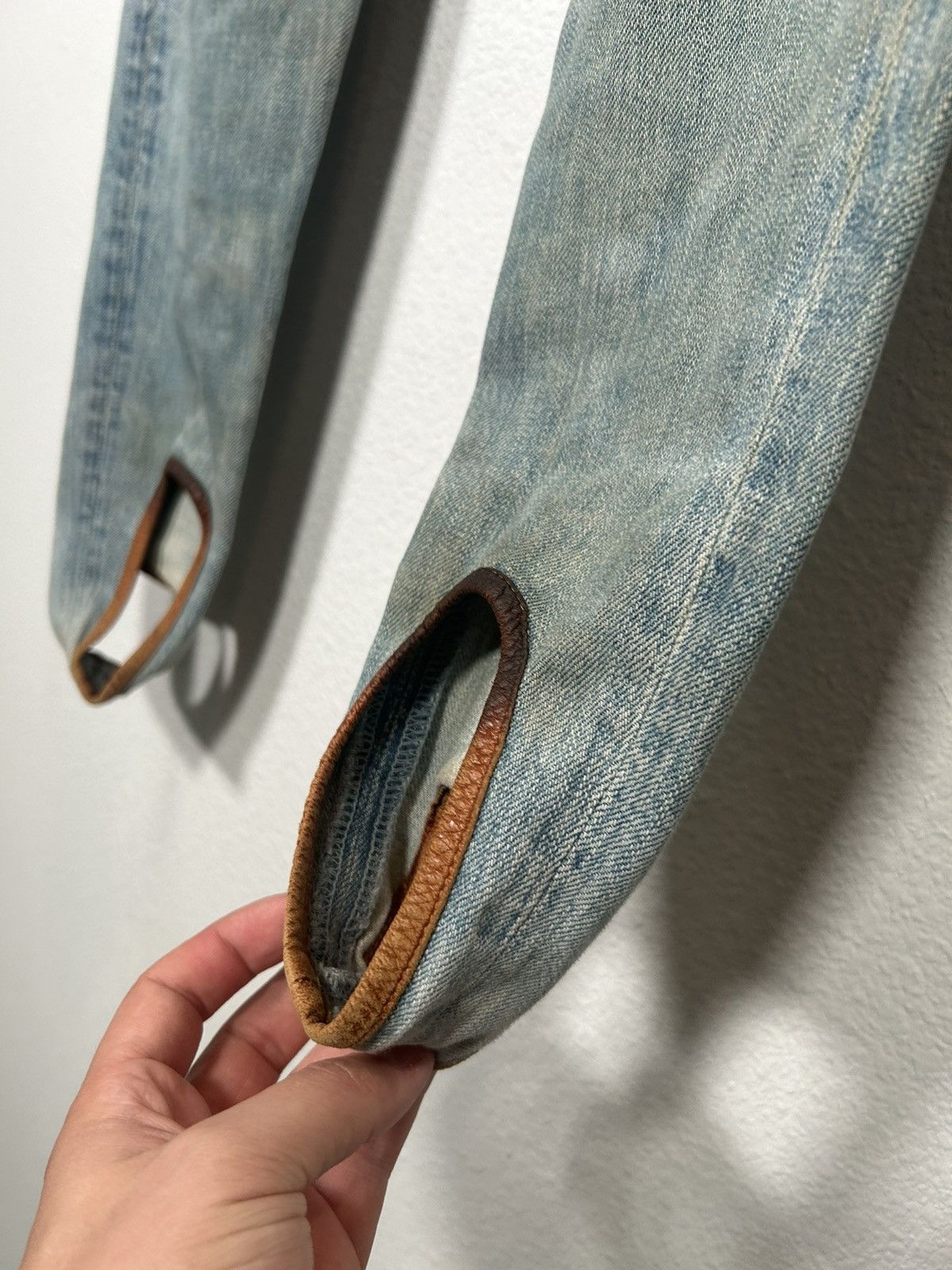 Kapital Stirrup Acid Wash Distressed Jeans Size 30" / US 8 / IT 44 - 2 Thumbnail