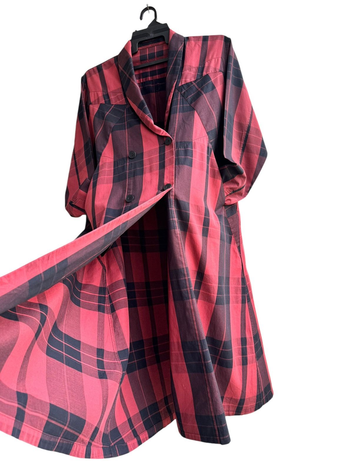 Julius Red Tartan APCLPC Julius SS18 Collection light Coat Jacket Size US S / EU 44-46 / 1 - 12 Thumbnail