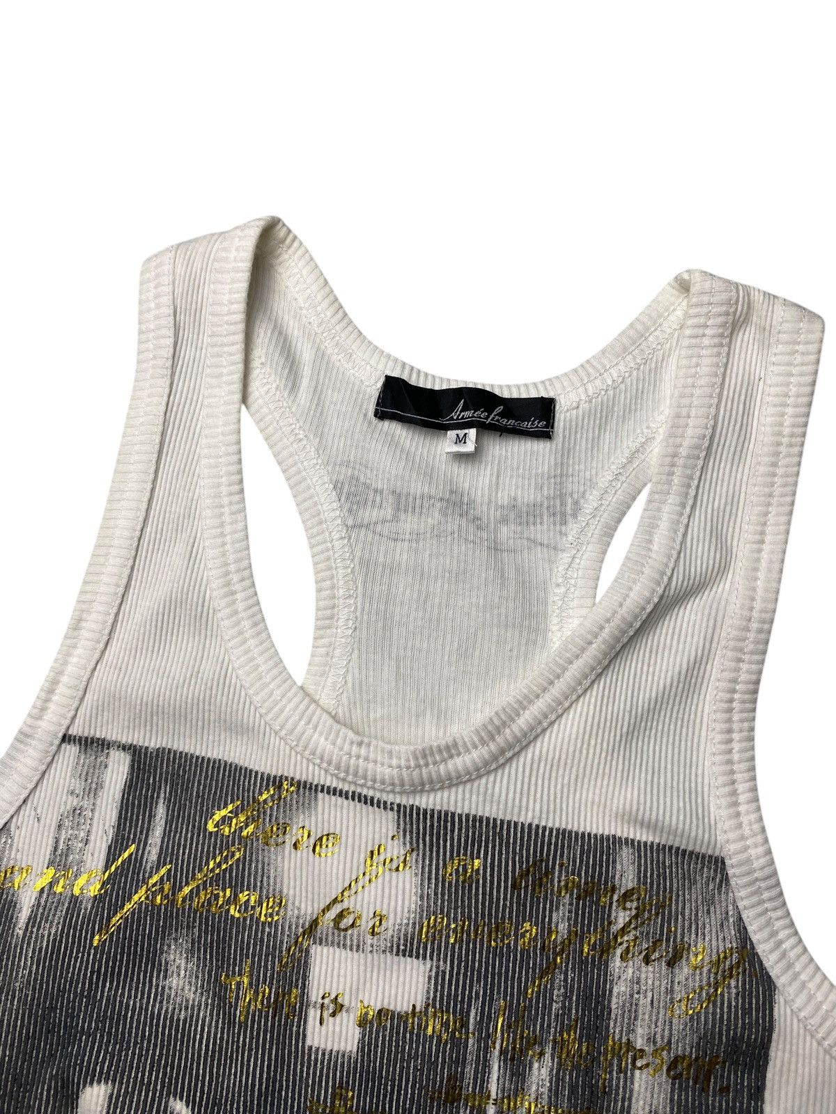 Hysteric Glamour × If Six Was Nine × Japanese Brand 2000's Armee Francaisee Poem Tanktop Size US XS / EU 42 / 0 - 3 Thumbnail