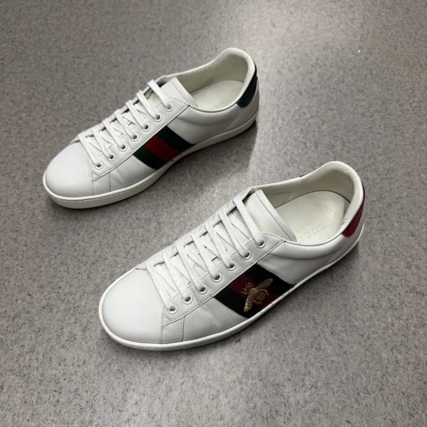 Gucci Gucci ACE White Bee Embroidered Sneaker 8.5 Size US 9.5 / EU 42-43 - 5 Thumbnail