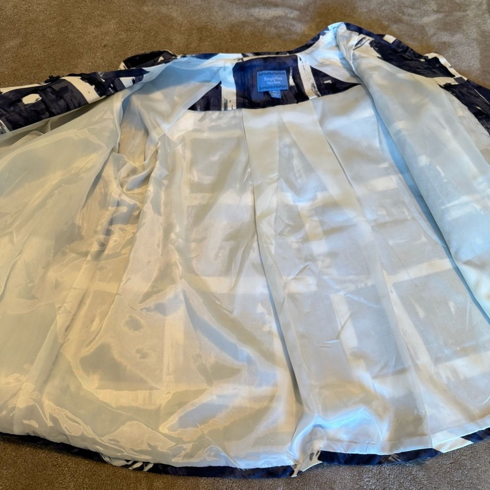 Vera Wang Simply Vera Vera Wang Artistic Jacket Size L / US 10 / IT 46 - 6 Thumbnail