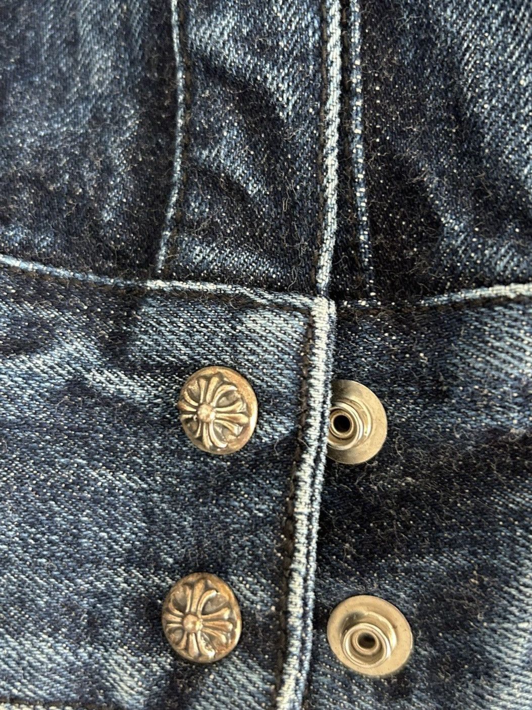 Chrome Hearts Chrome Hearts M Denim Cross Patches Shirt Size US M / EU 48-50 / 2 - 9 Thumbnail