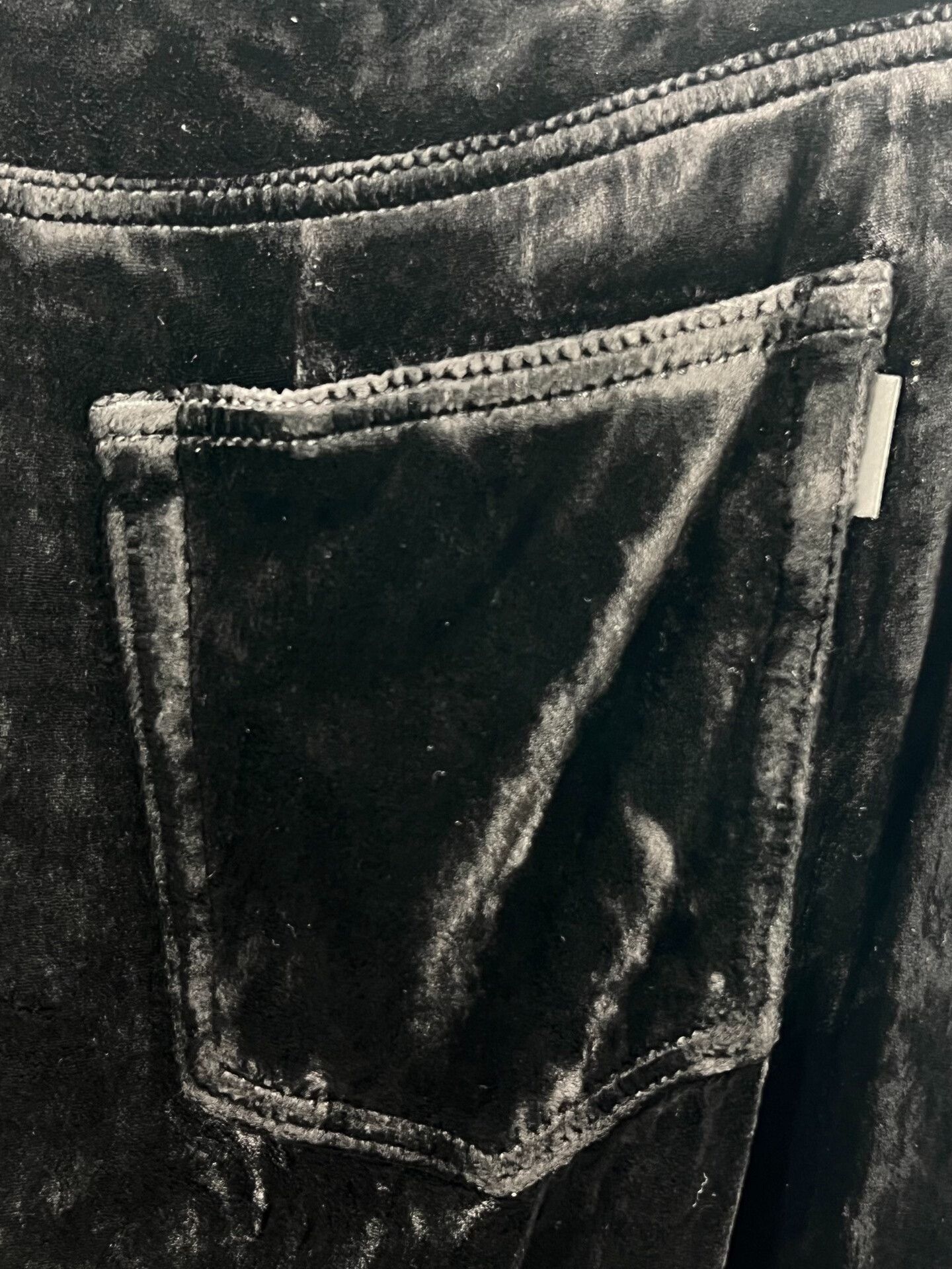 Yves Saint Laurent YSL Men's Black Velvet Casual Pants Size US 33 - 4 Thumbnail