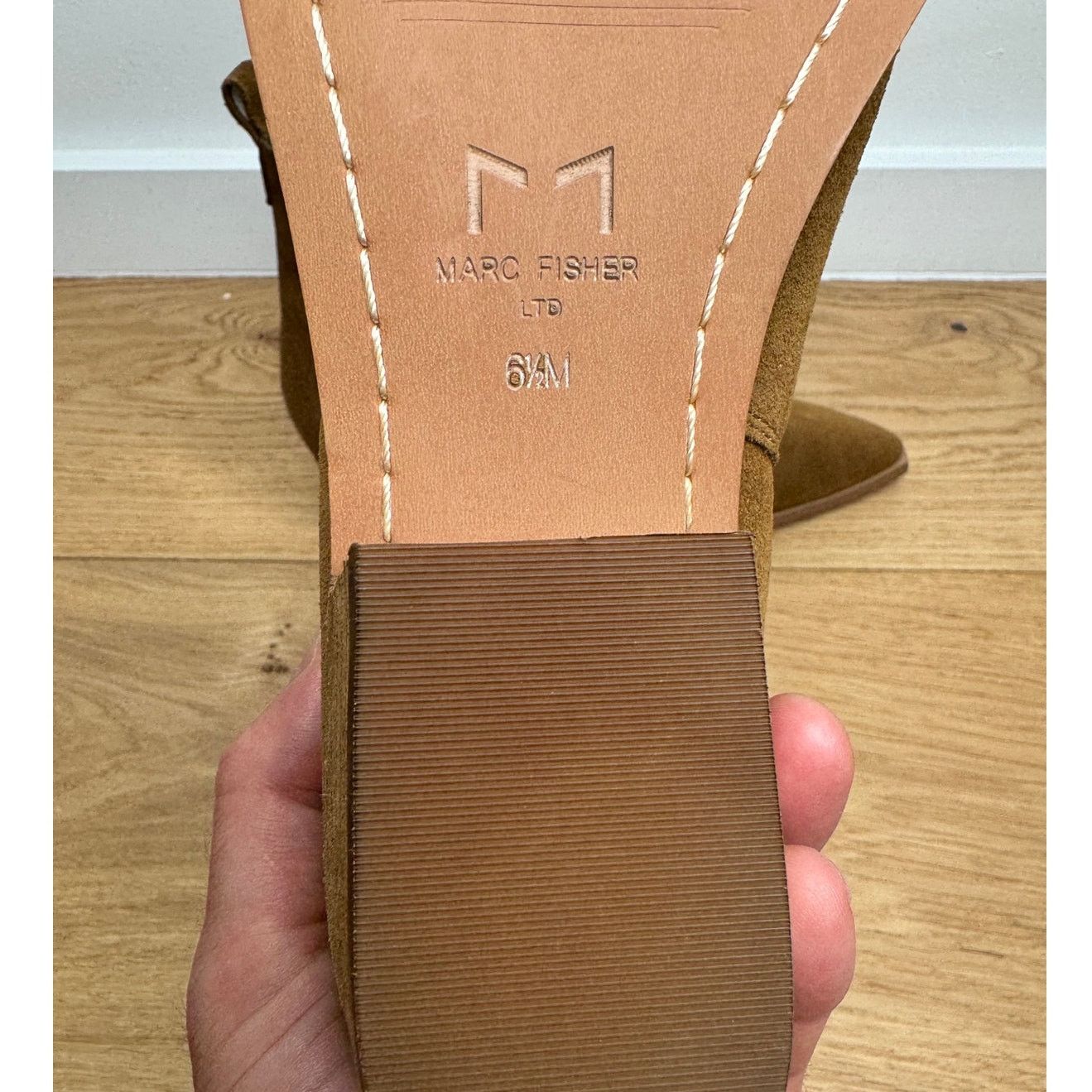 Marc Fisher NEW Marc Fisher Pointed Toe Western Bootie Brown Suede Size US 6.5 / IT 36.5 - 7 Thumbnail