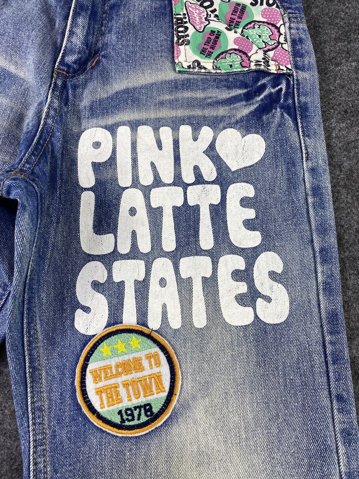 Japanese Brand × Vintage Japanese Denim Jeans PINK LATTE Patchworks - J1083 Size 28" / US 6 / IT 42 - 4 Thumbnail