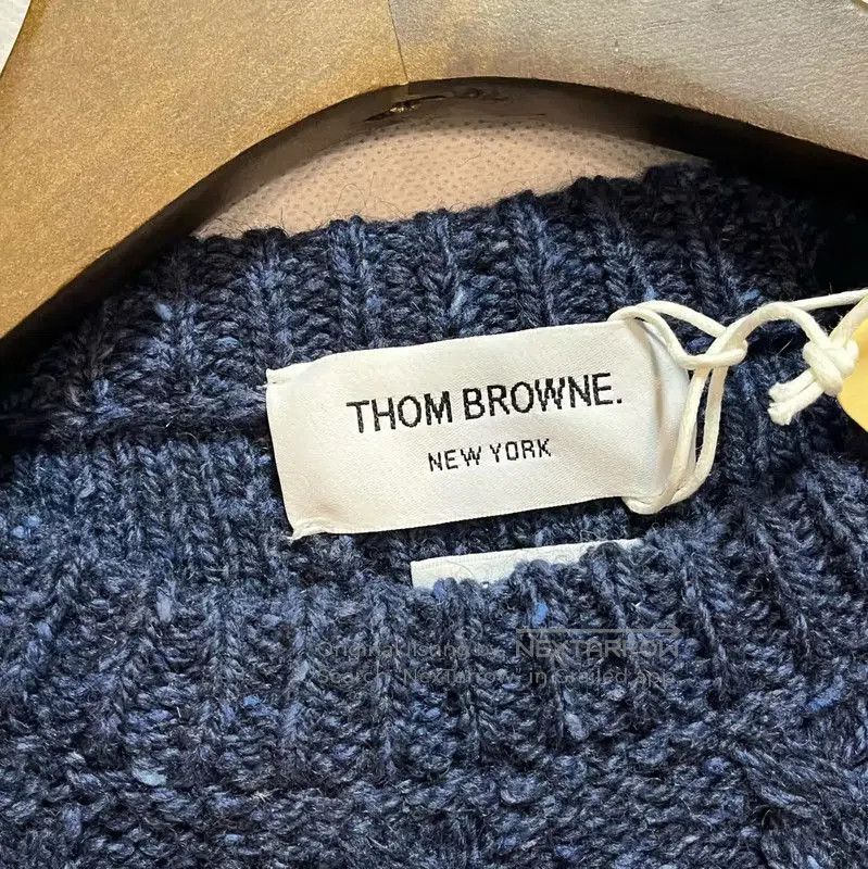 Thom Browne Thom Browne Navy Wool Crewneck Sweater for Men . Size US XL / EU 56 / 4 - 5 Thumbnail