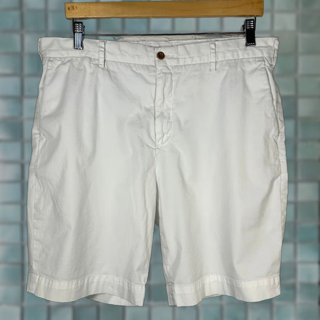 Polo Ralph Lauren Polo Ralph Lauren Mens Stretch Classic Fit Chino Shorts White Size 35 Cotton Blend Size US S / EU 44-46 / 1 - 1 Thumbnail