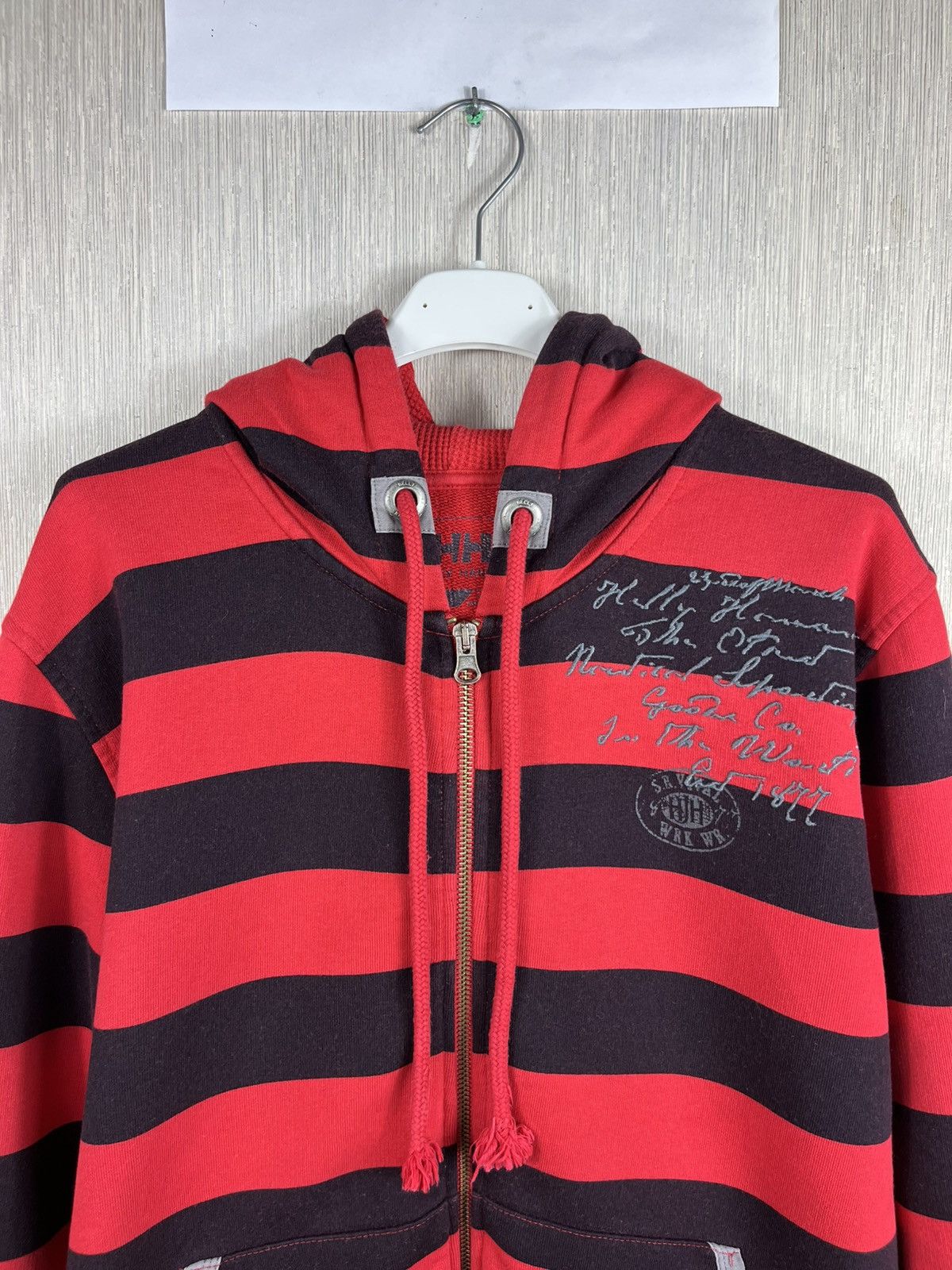 Helly Hansen × Seditionaries × Vintage Vintage Helly Hanse y2k zip hoodie striped sweatshirt Size US M / EU 48-50 / 2 - 5 Thumbnail