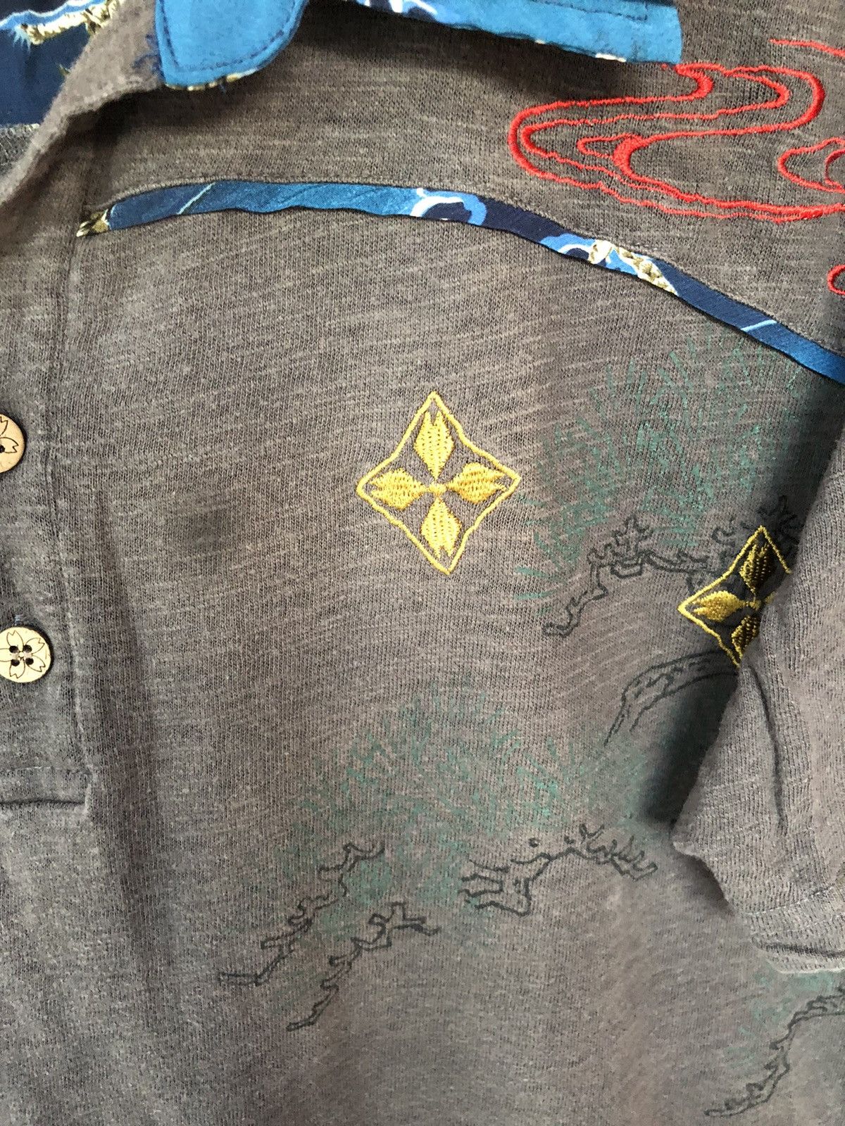 JNCO Vintage Japanese Sukajan Style Rare Collar Shirt Tee Size US M / EU 48-50 / 2 - 6 Thumbnail
