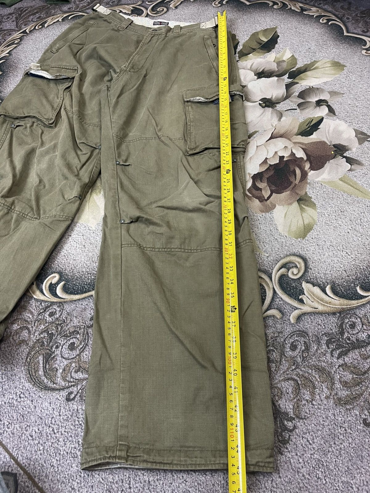 Japanese Brand Sunny Clouds Cargo Pant Green Military Colour Size US 33 - 12 Thumbnail