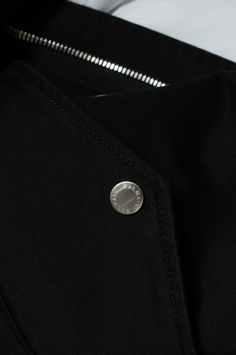 Balmain Balmain, Black cotton hooded parka Size US M / EU 48-50 / 2 - 5 Thumbnail