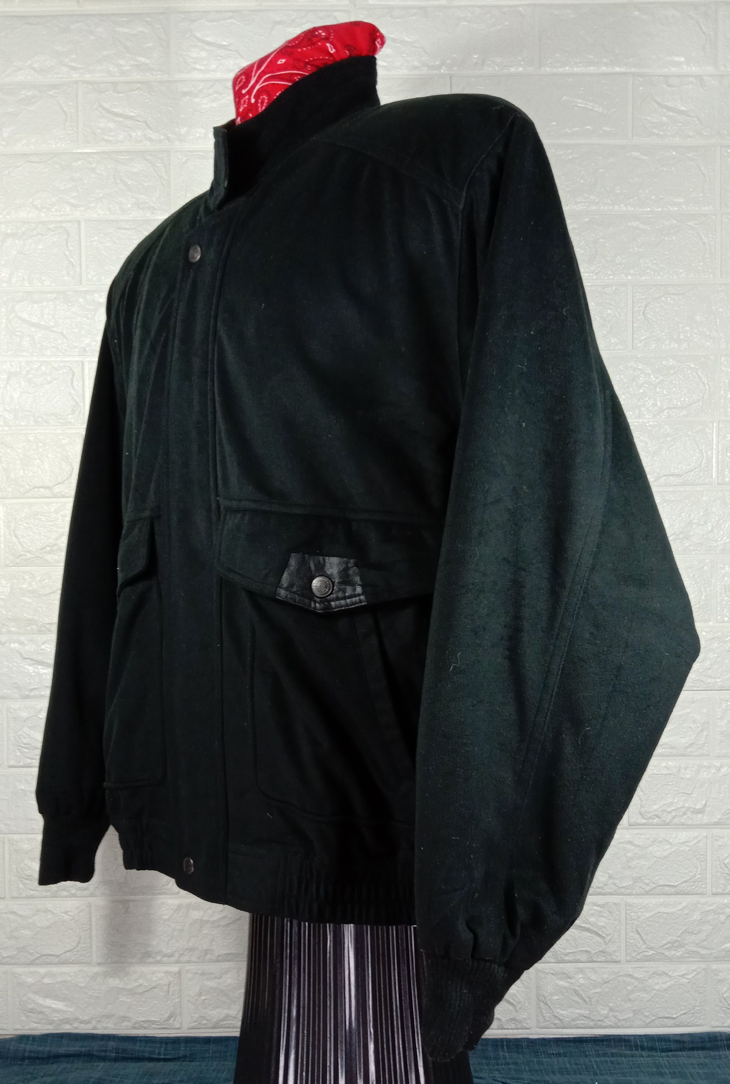 Japanese Brand Vintage Club Full Black Retro Jacket Size US L / EU 52-54 / 3 - 3 Thumbnail