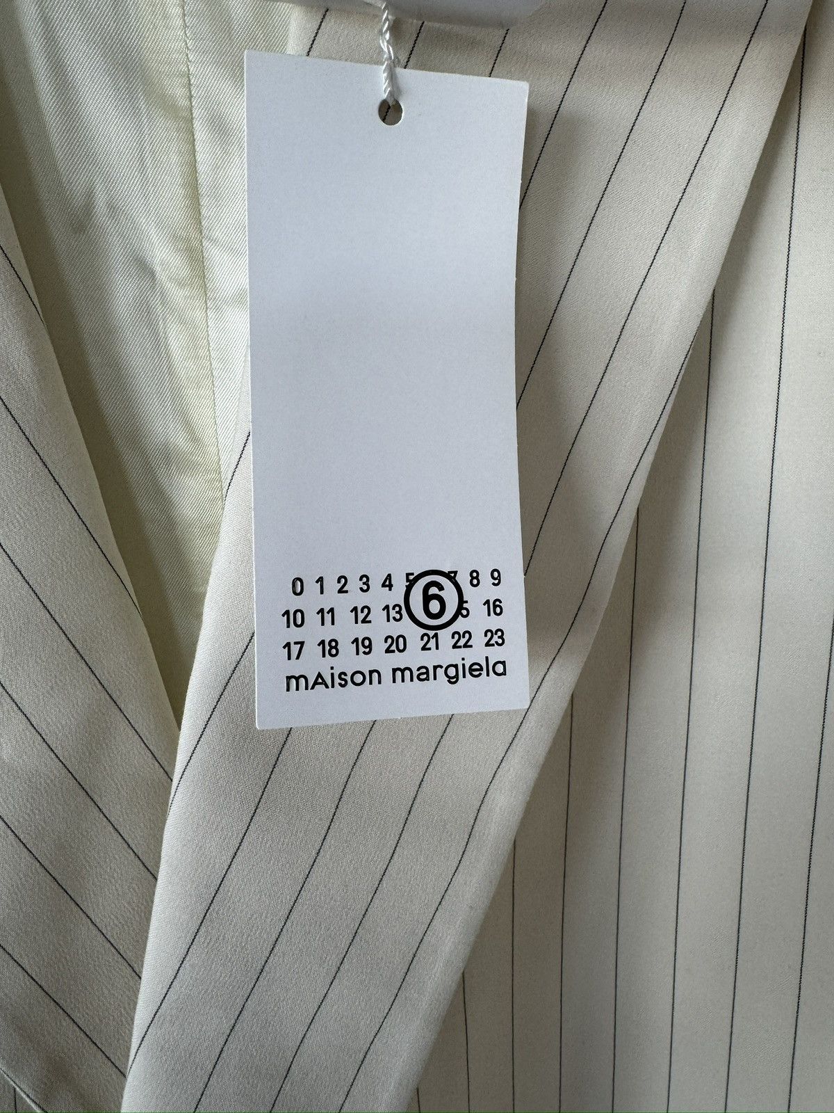 Maison Margiela $1500 Maison Margiela MM6 Pinstripe Long Coat Jacket Size S / US 4 / IT 40 - 4 Thumbnail