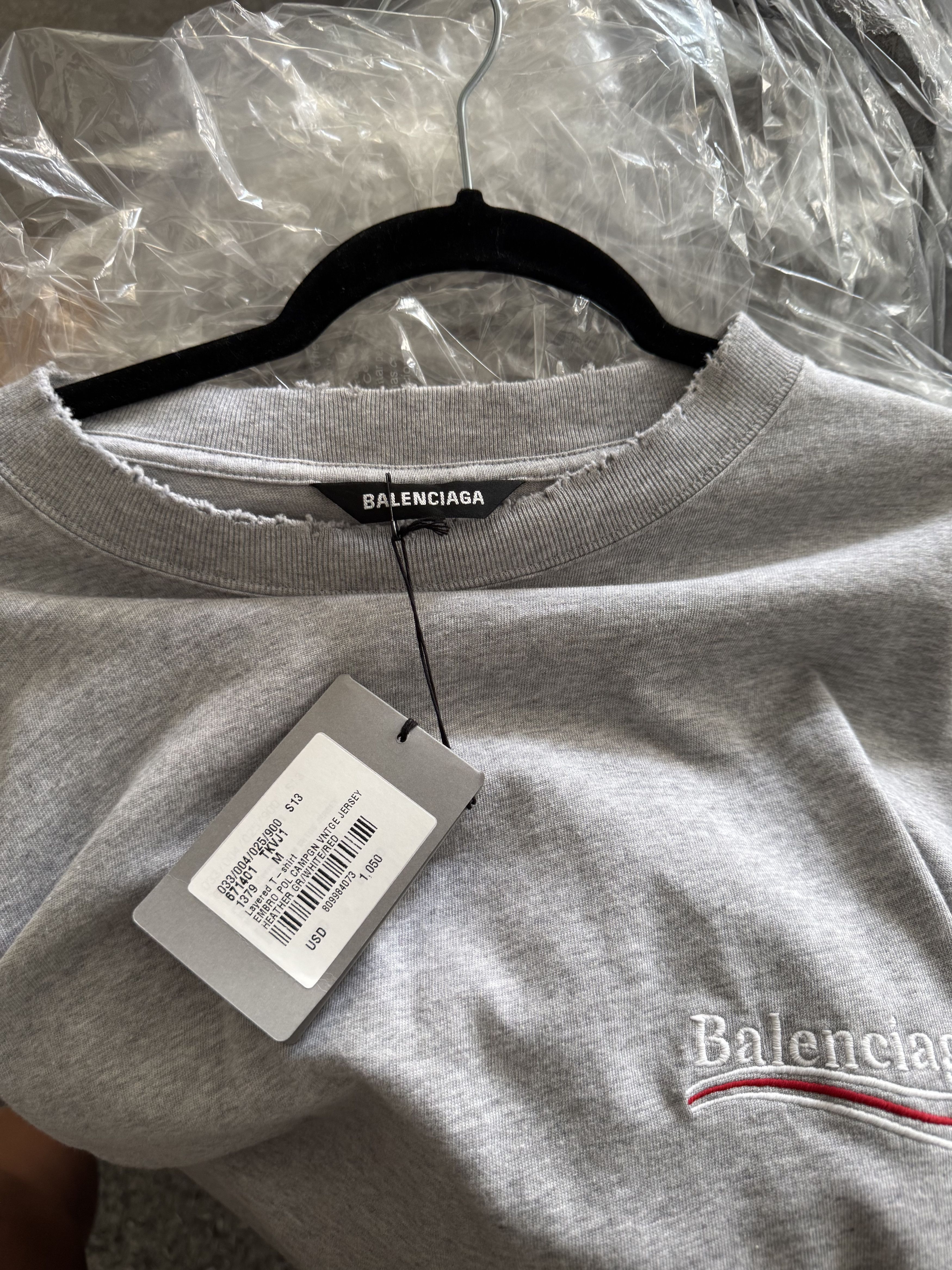 Balenciaga Political campaign layered T-shirt Size US M / EU 48-50 / 2 - 3 Thumbnail