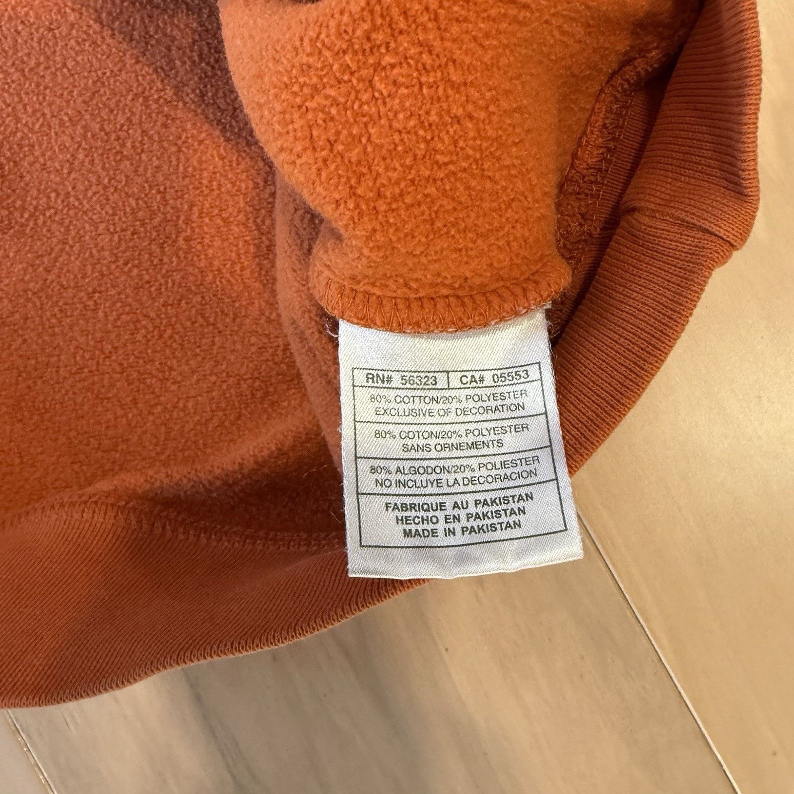 Nike Vintage Nike Air Soul Hoodie XL Orange Y2K Fleece Pullover Size US XL / EU 56 / 4 - 6 Thumbnail