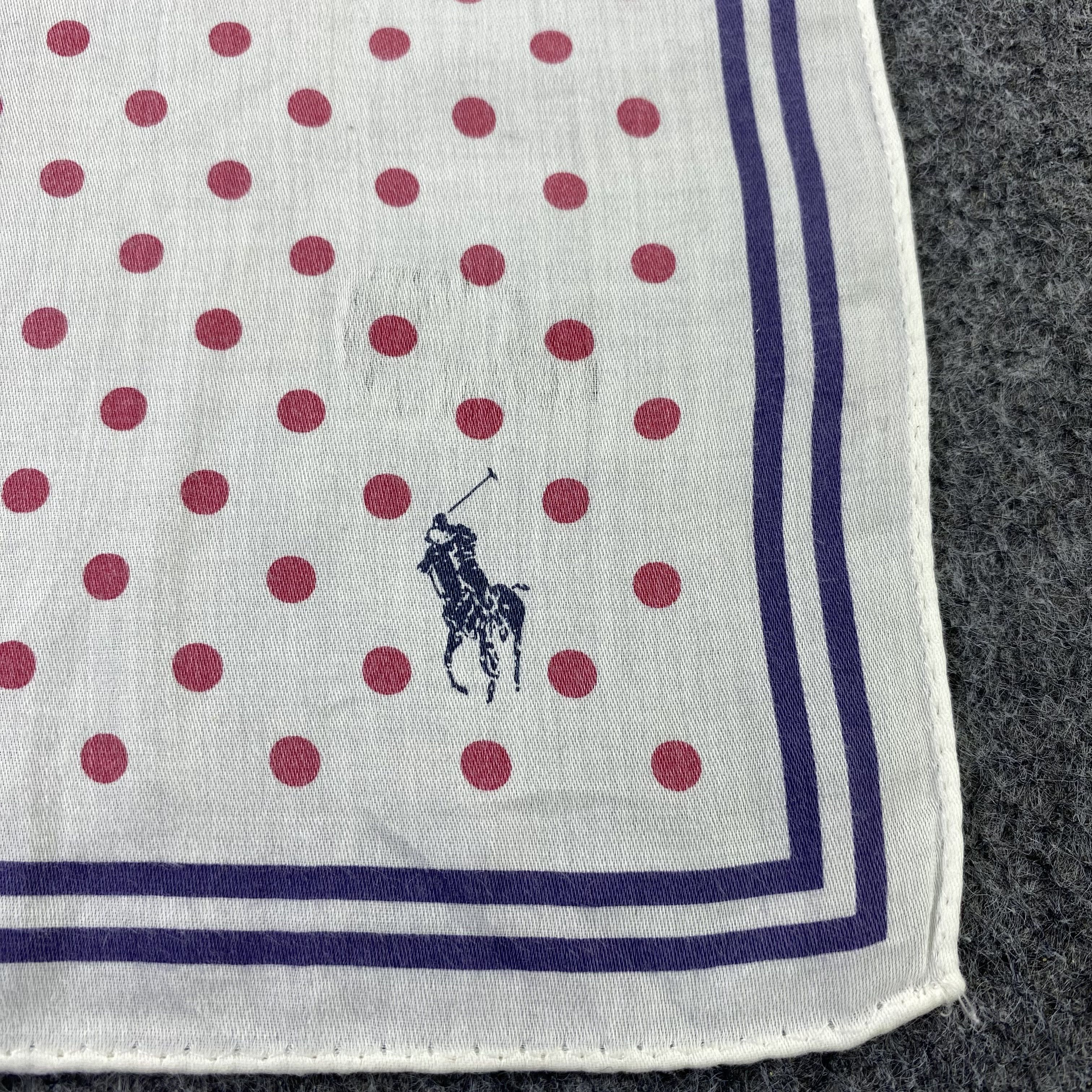 Polo Ralph Lauren × Ralph Lauren × Vintage Polo Ralph Lauren Handkerchief / Bandana / Neckerchief-B924 Size ONE SIZE - 5 Thumbnail