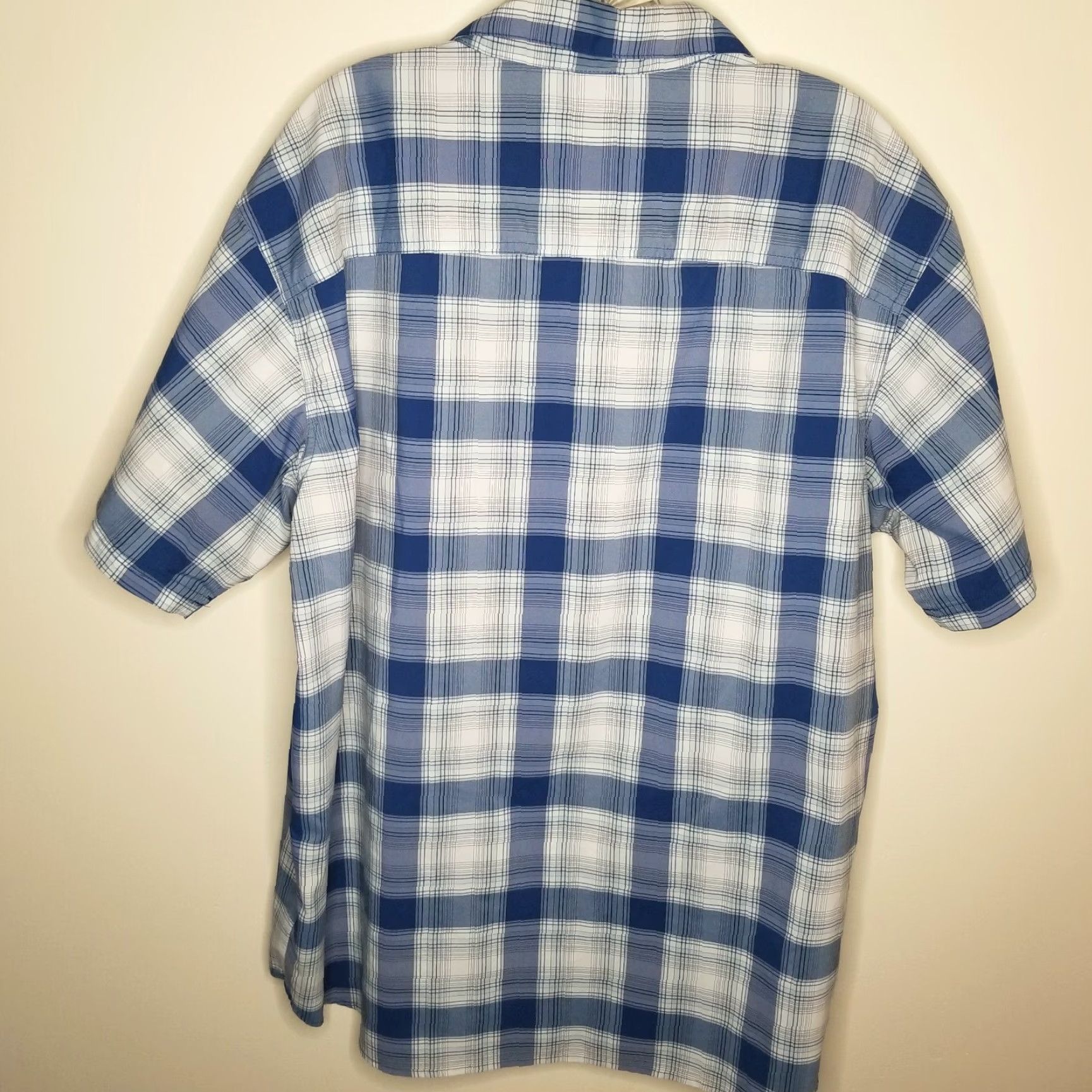 Vintage Columbia Shirt Men XL Blue Plaid Short Sleeve Button-Up Regular Size XL Blue Mens Size US 36 / EU 52 - 4 Thumbnail