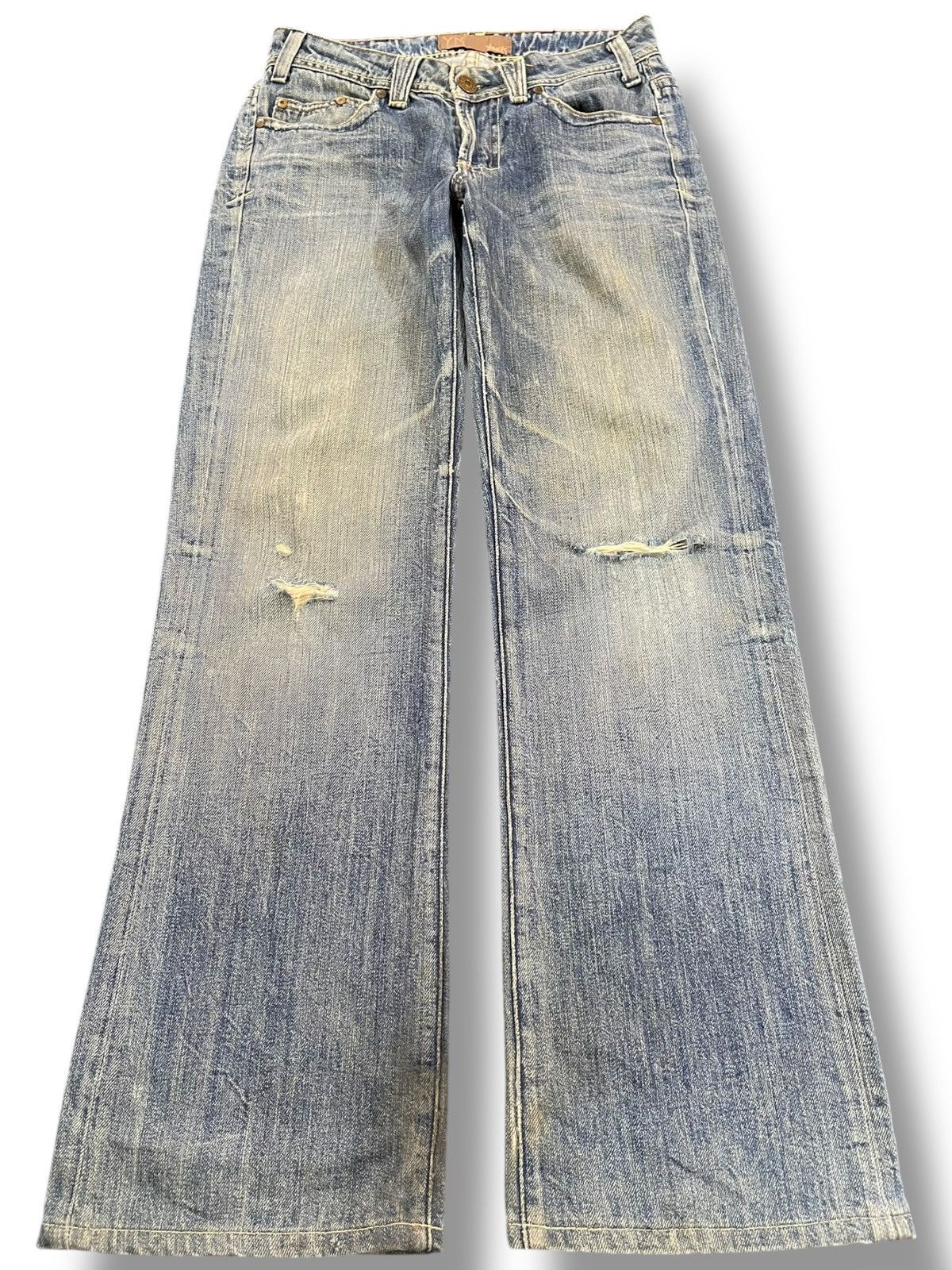 Kapital Vintage Yanuk Flare Ripped Distressed Denim Size US 29 - 1 Thumbnail