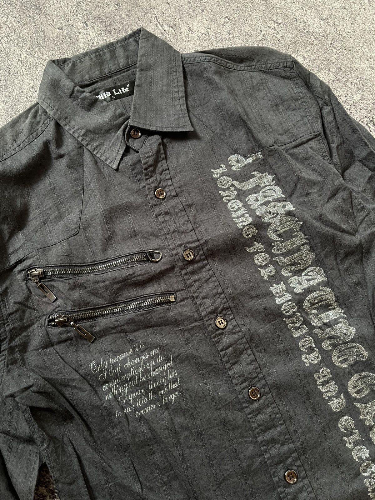 Japanese Brand Y2K Wild Life ifsixwasnine punk shirt Size US M / EU 48-50 / 2 - 5 Thumbnail