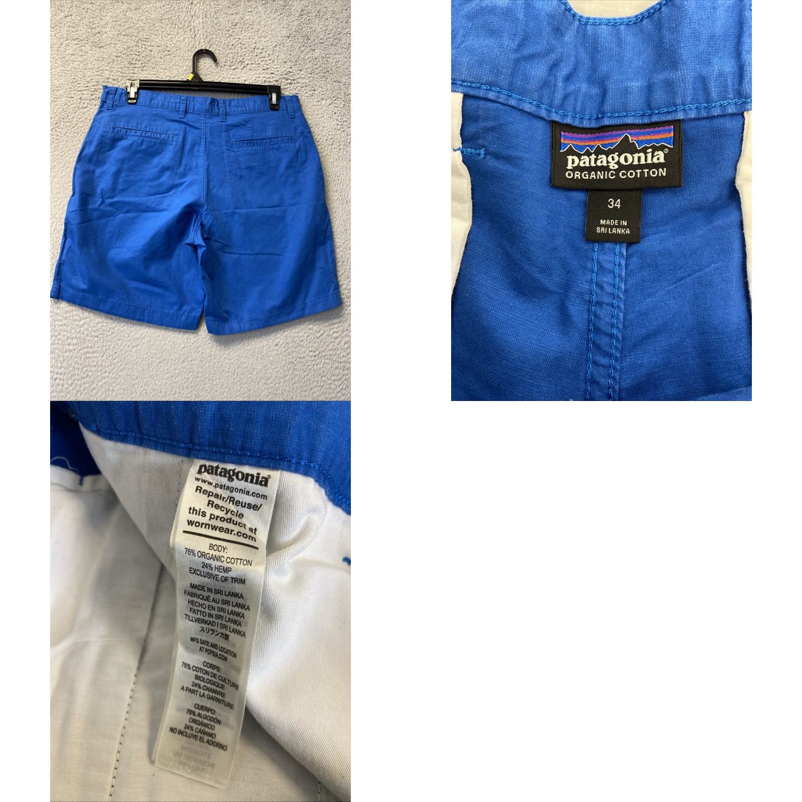 Patagonia Patagonia Shorts Mens 34 Royale Blue Lightweight Hemp All Wear 9.5" /120-38 Size US 34 / EU 50 - 8 Thumbnail