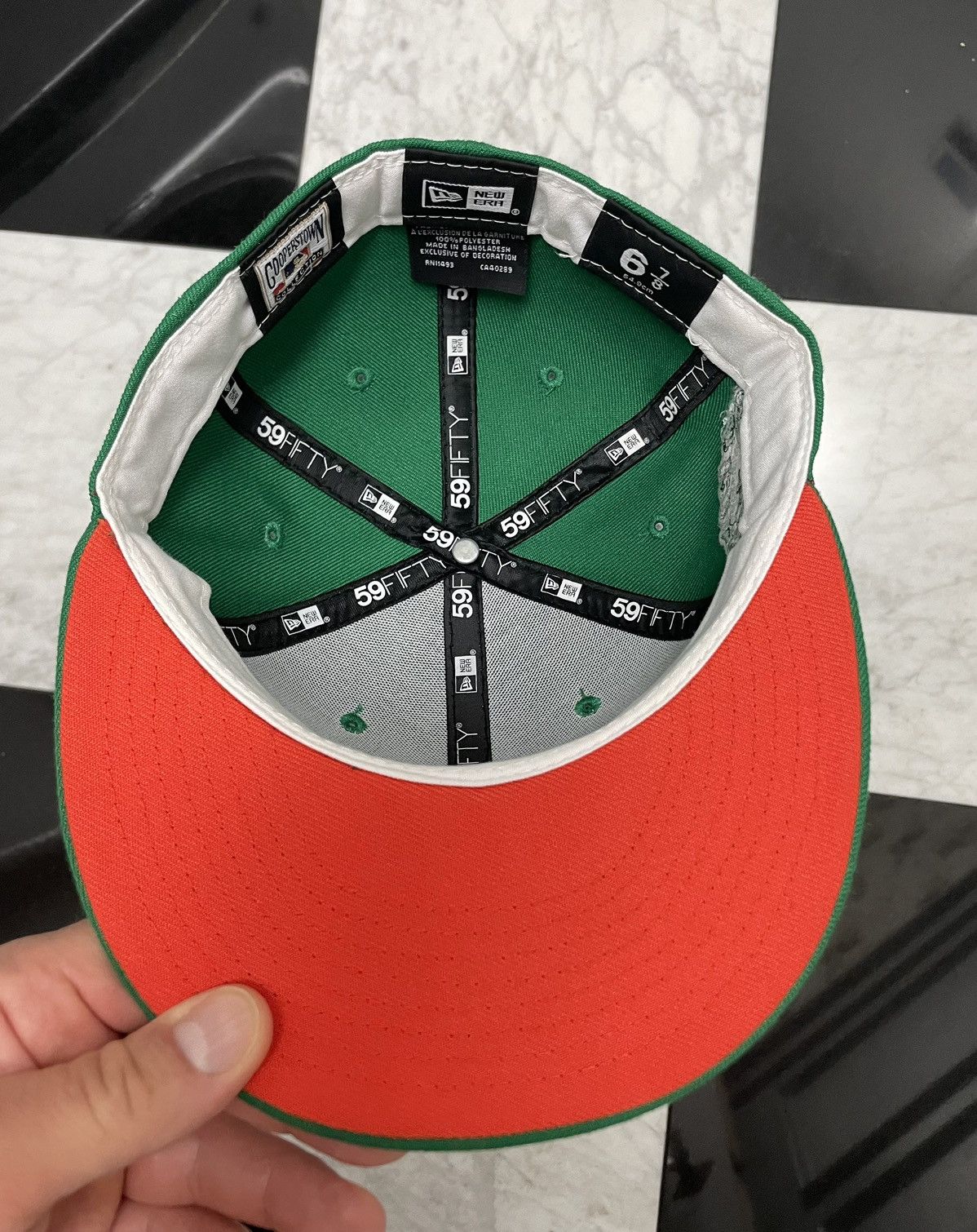 New Era 🔥Exclusive Dodgers fitted 6 7/8 Size ONE SIZE - 5 Thumbnail