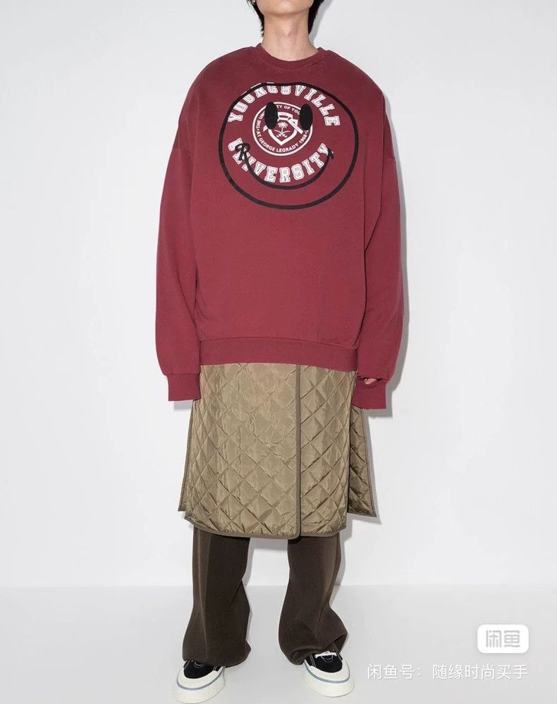 Raf Simons Raf simons 22ss co-branded loose and destructive smiley sw Size US L / EU 52-54 / 3 - 5 Thumbnail