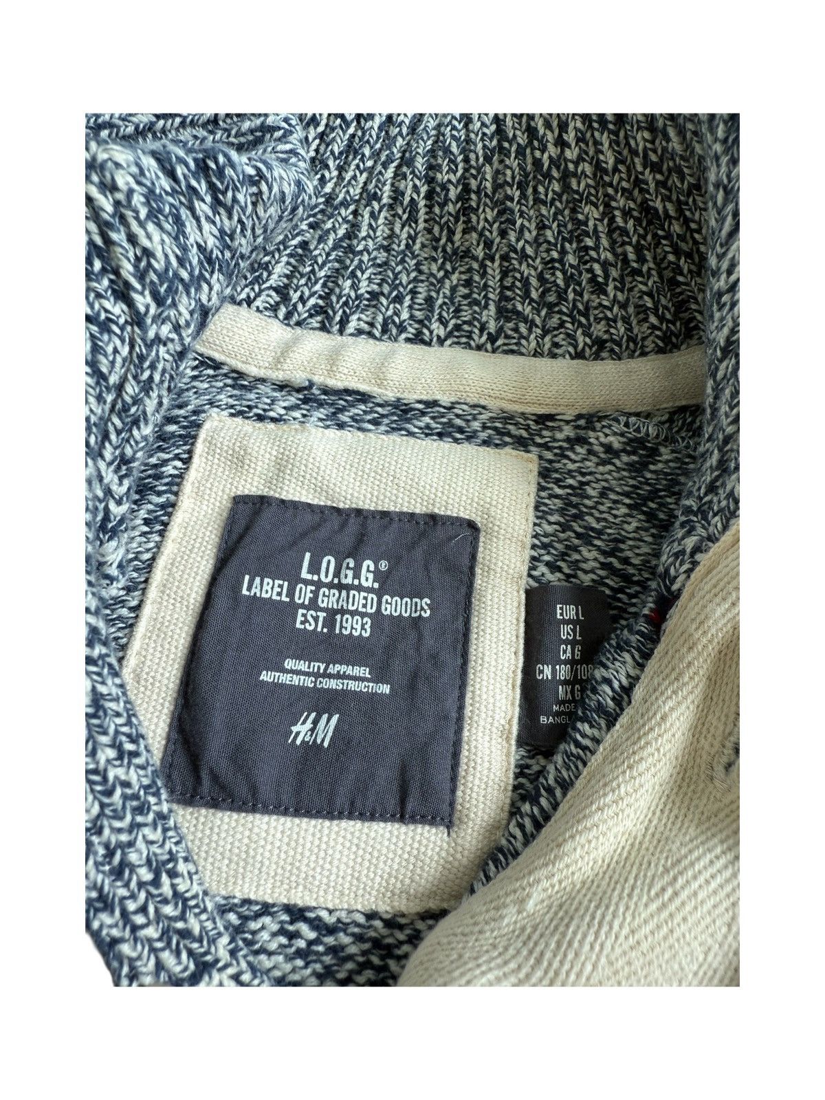 H&M Label OF Graded Goods L.O.G.G x H&M Knit L/S Polo Size US M / EU 48-50 / 2 - 6 Thumbnail