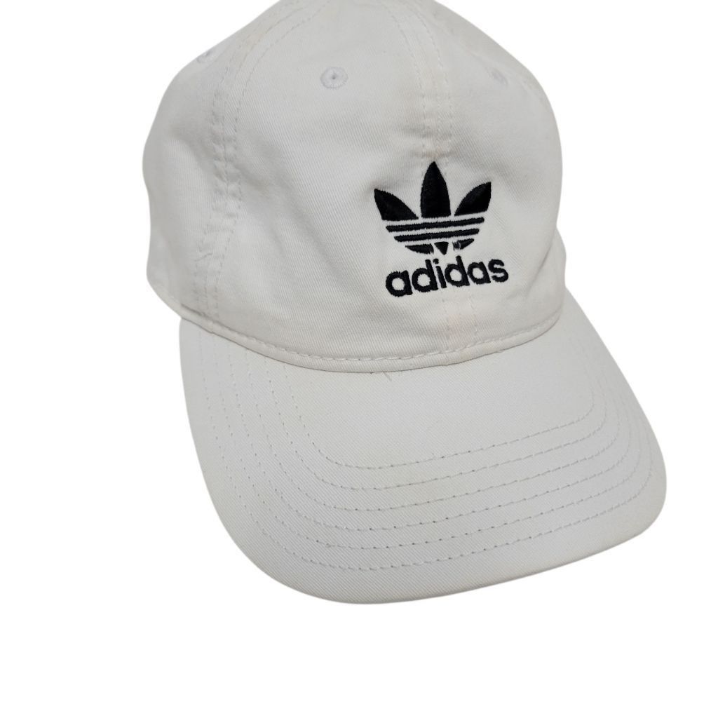Adidas Adidas Baseball Hat Cap White One Size Embroidered Logo Size ONE SIZE - 3 Thumbnail