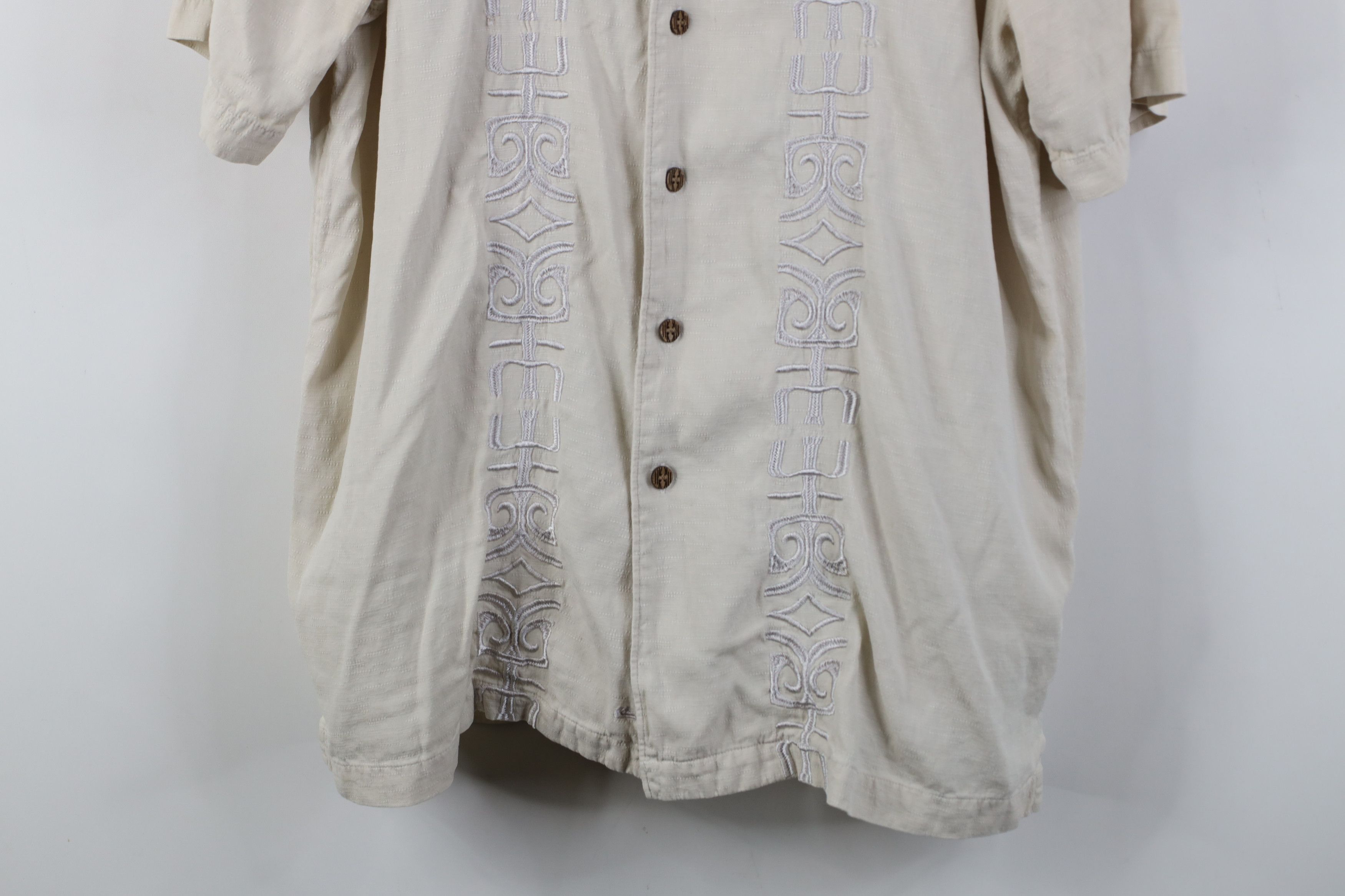 Quiksilver Vintage Quiksilver Surfing Silk Tribal Camp Button Shirt Size US M / EU 48-50 / 2 - 3 Thumbnail