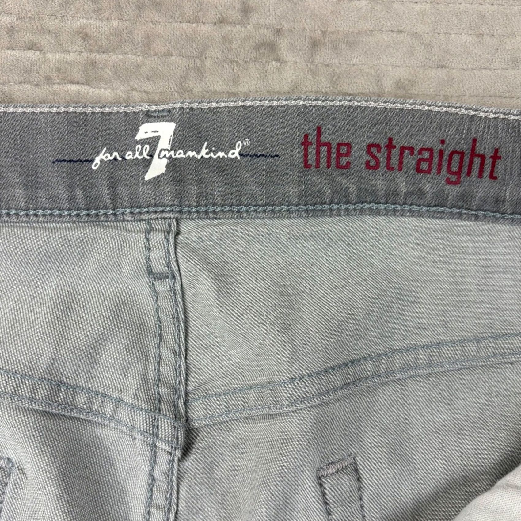 7 For All Mankind 7 For All Mankind Straight Grey Jeans Size 36 Size US 36 / EU 52 - 7 Thumbnail