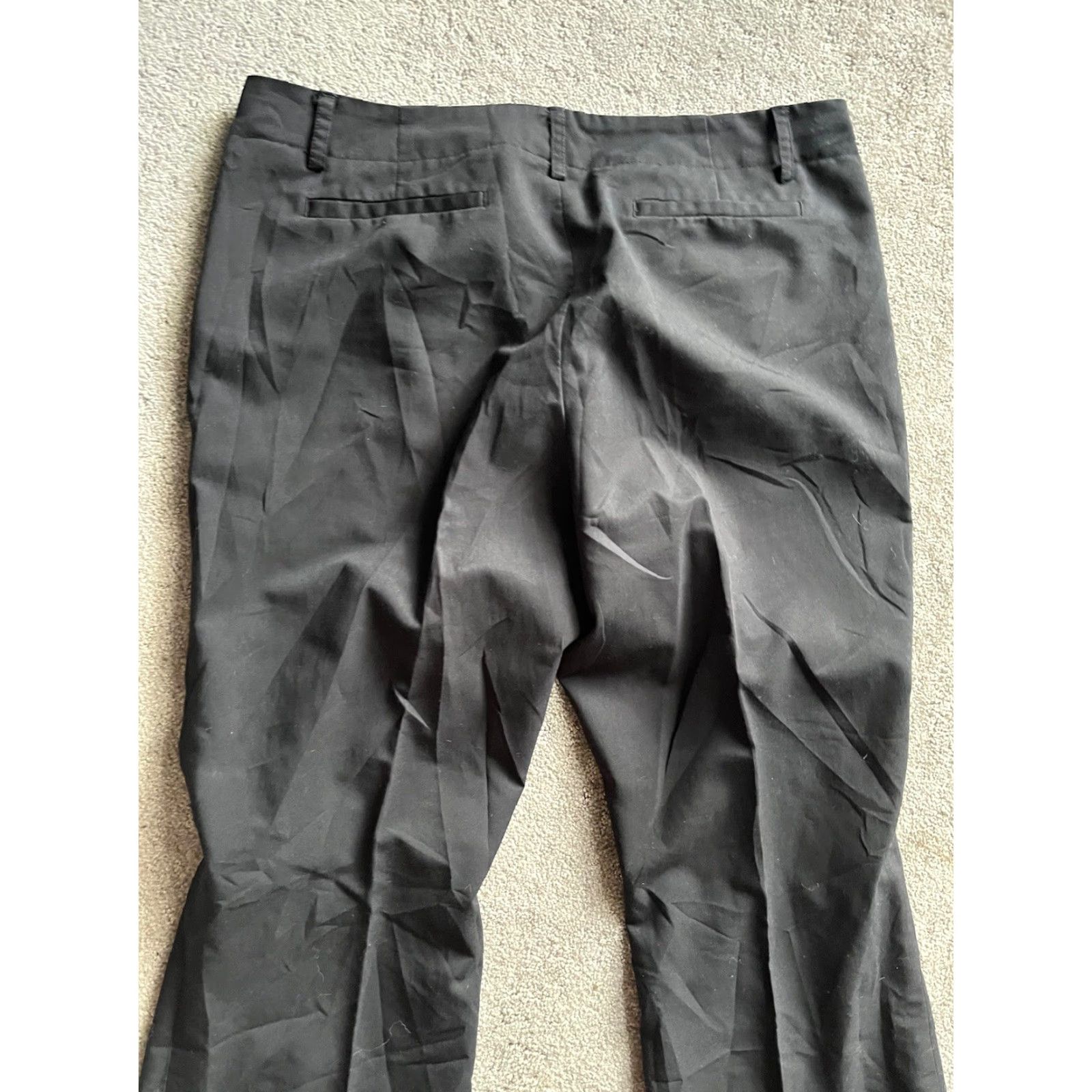 Vintage Simply Vera Vera Wang Pants Women Flat Front Stretch Black Size 12 Straight Leg Womens Size 34" / US 12 / IT 48 - 4 Thumbnail