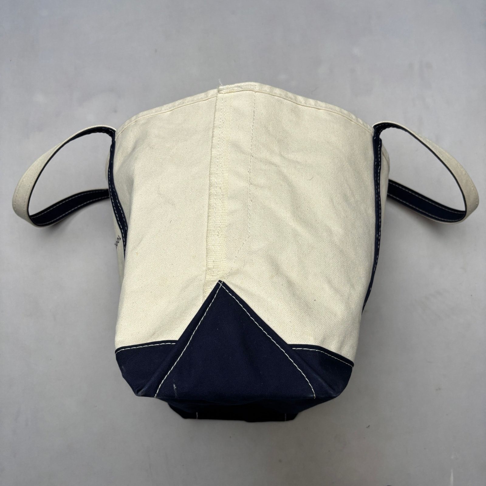 L.L. Bean Vintage 90s LL Bean Boat and Tote Canvas Bag Beach Grocery Size ONE SIZE - 5 Thumbnail