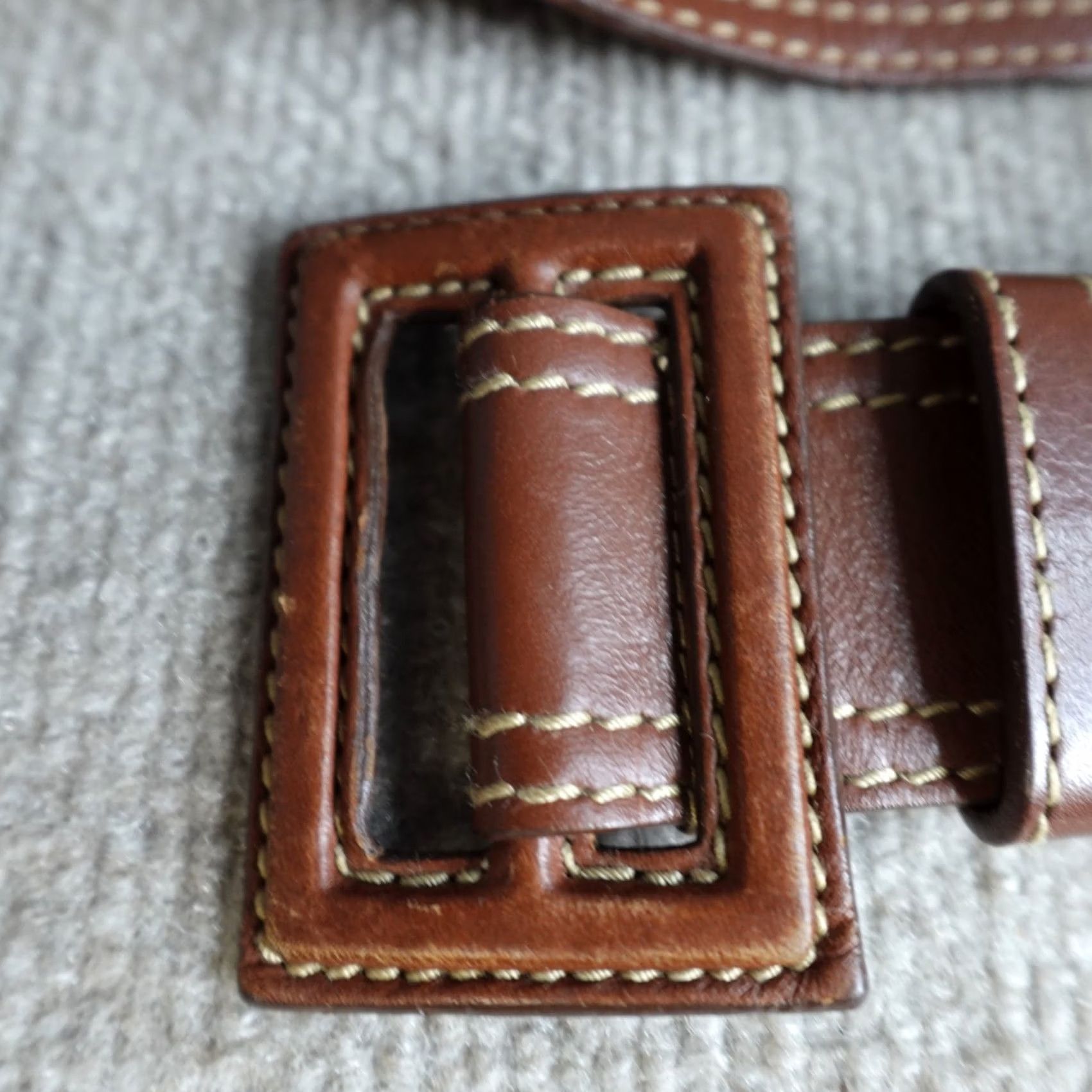 Miu Miu Miu Miu Belt Brown Leather Buckle Made in Italy Women One Size Vintage: No Regular Order Size ONE SIZE - 2 Thumbnail