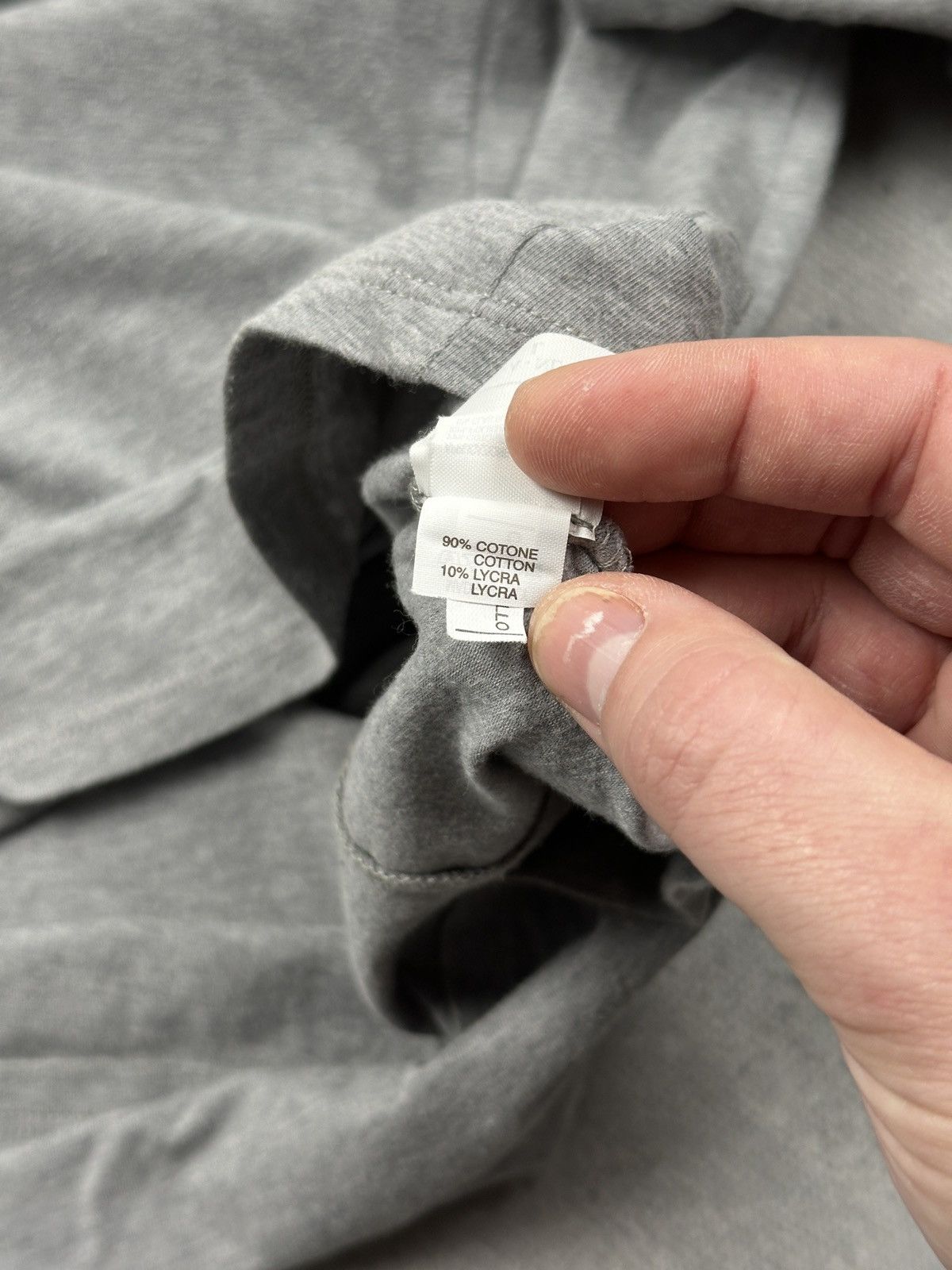 Brunello Cucinelli Brunello Cucinelli Grey Layered Polo Long Sleeve Shirt Italy Size L / US 10 / IT 46 - 14 Thumbnail