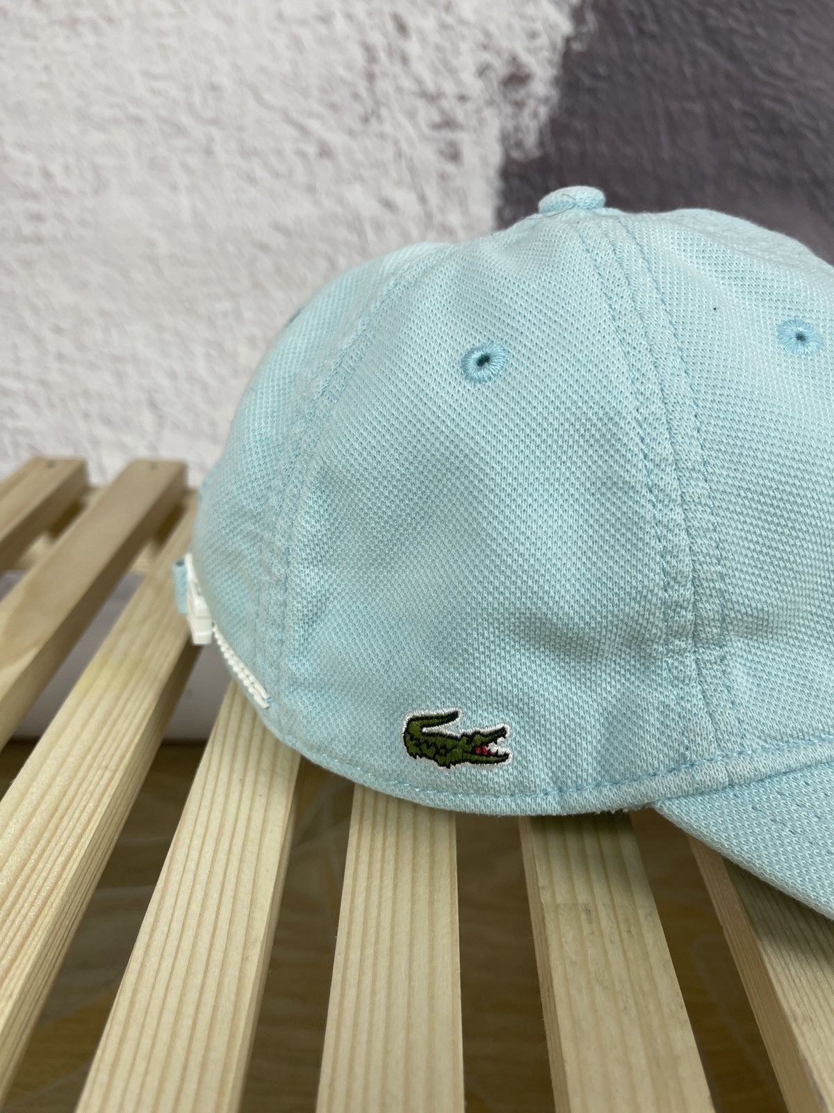 Lacoste Unisex Vintage Lacoste 5 Panel Cap Blue Size L Adjustable Size ONE SIZE - 3 Thumbnail