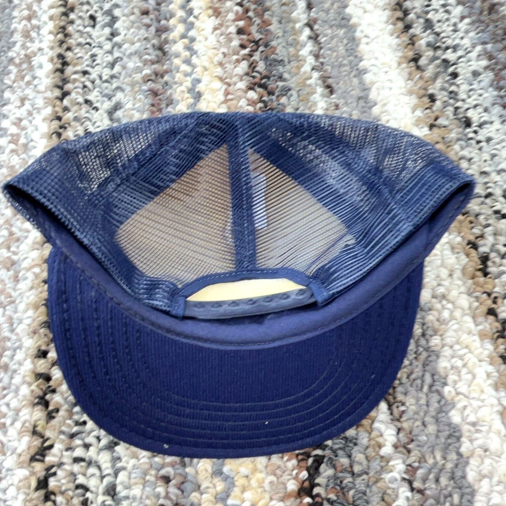 Vintage VINTAGE JR Advertising Trucker Hat Cap 80s 90s USA Made Adjustable Blue Cotton Polyester Twill Hats Mens Cap Publicity Logo Outdoor Advertising Size ONE SIZE - 5 Thumbnail