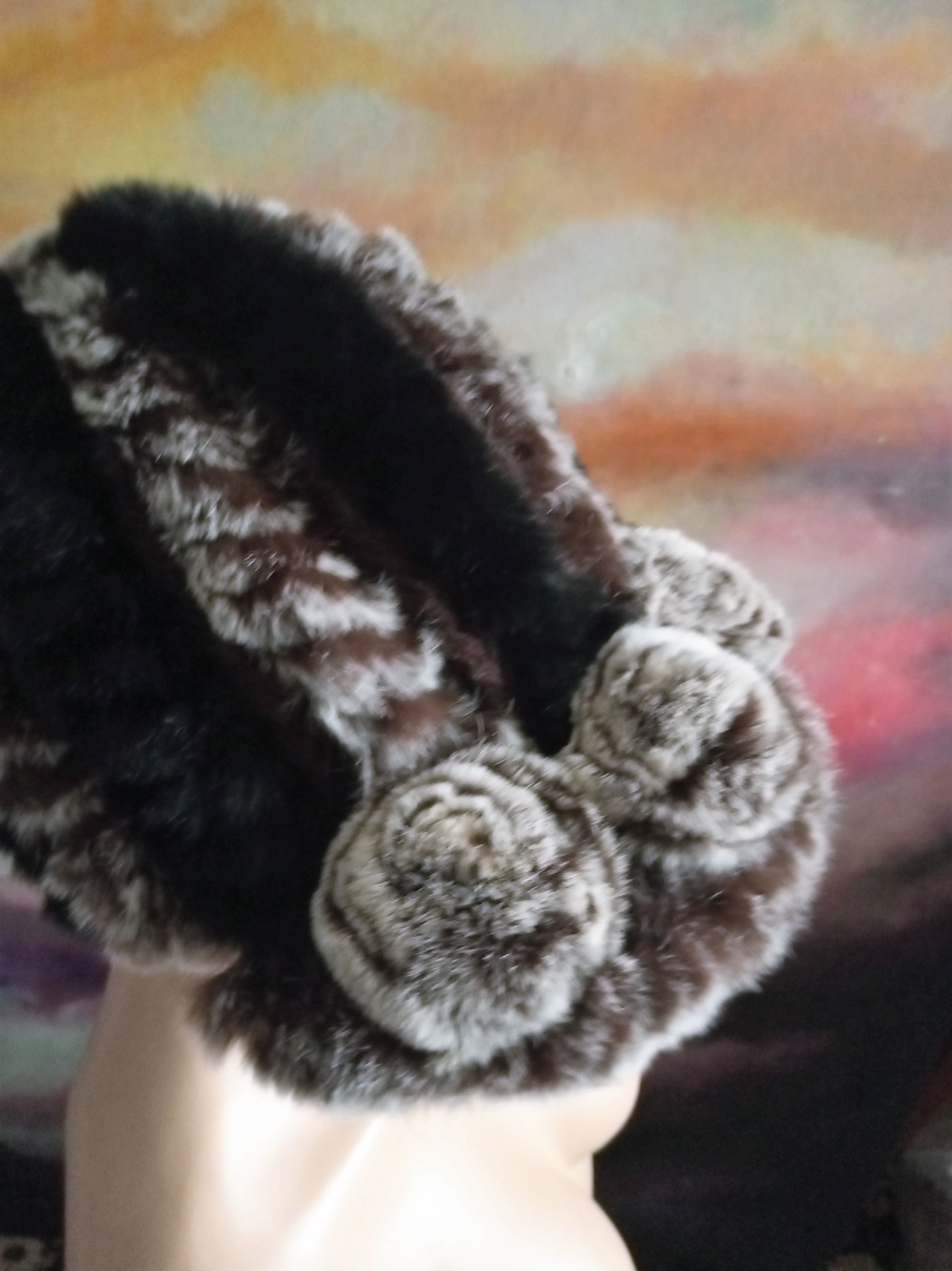 Other Unisex Real Rabbit Fur Hat Size ONE SIZE - 6 Thumbnail