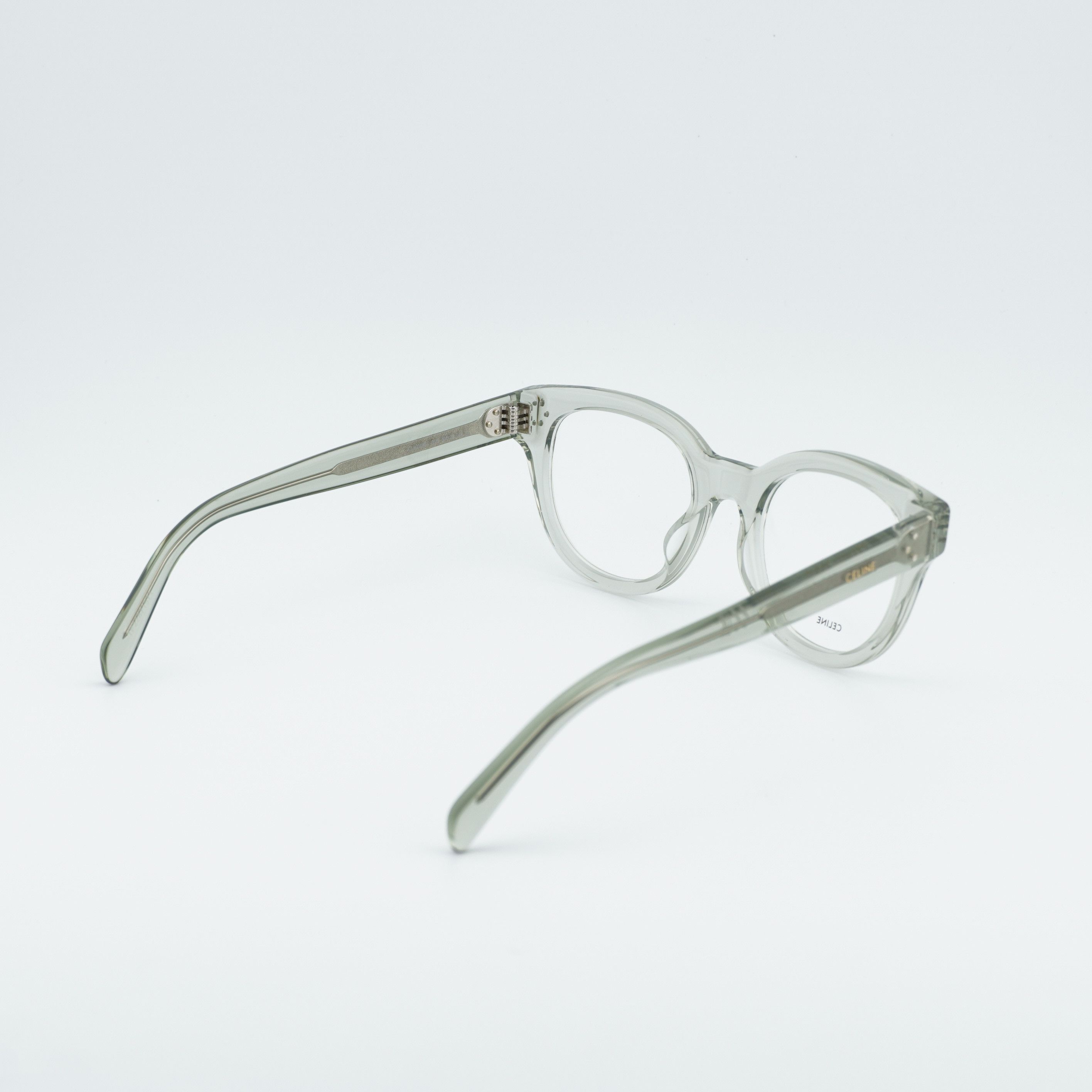 Celine Celine CL50109I 093 Eyeglasses Teal 51mm Square Frame Size ONE SIZE - 3 Thumbnail