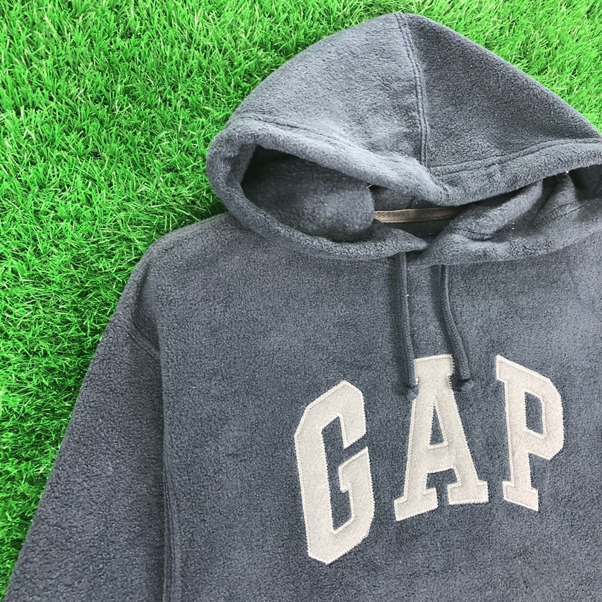 Gap Vintage Y2K GAP Big Logo Fleece Hoodie Pullover Size US XXS / EU 40 - 2 Thumbnail