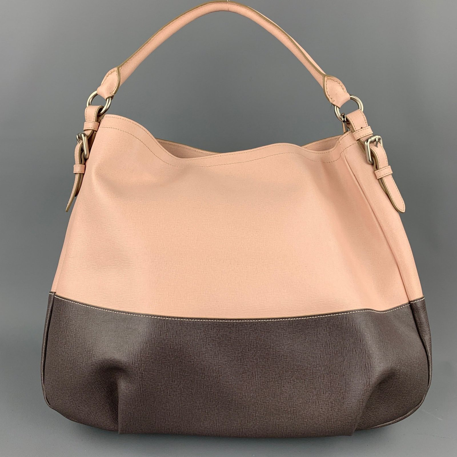 Other BEVINI Pink & Purple Color Block Leather Tote Handbag Size ONE SIZE - 4 Thumbnail