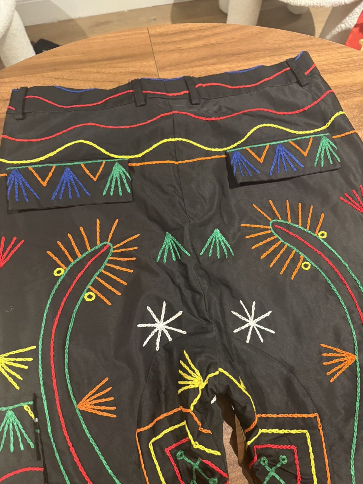 Prabal Gurung Pradal Gurung embroidered cargo pants cropped fit size 34 Size US 34 / EU 50 - 11 Thumbnail