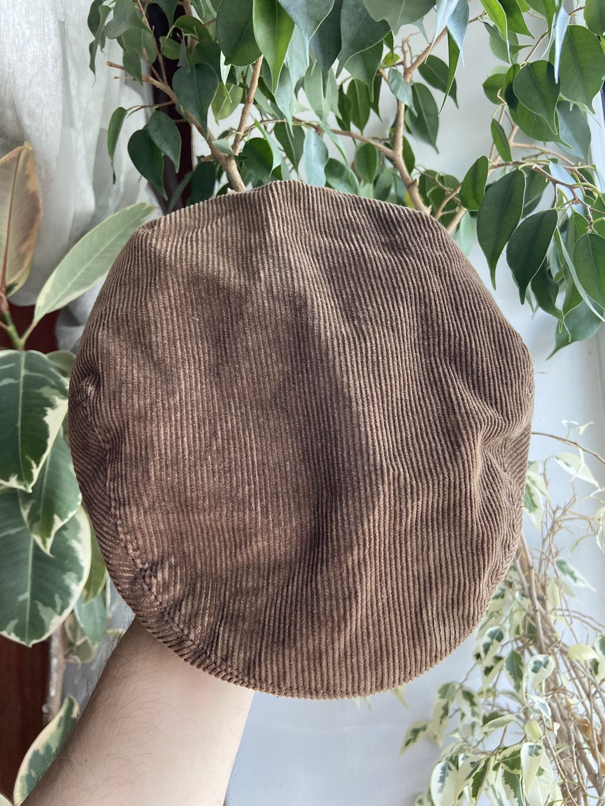 Kangol × Vintage Vintage Kangol Corduroy Brown Beret Cap Size ONE SIZE - 6 Thumbnail