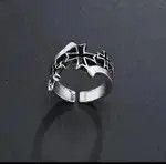 Other Gothic Cross Ring Grunge Punk Black Jewelry Size ONE SIZE - 4 Thumbnail