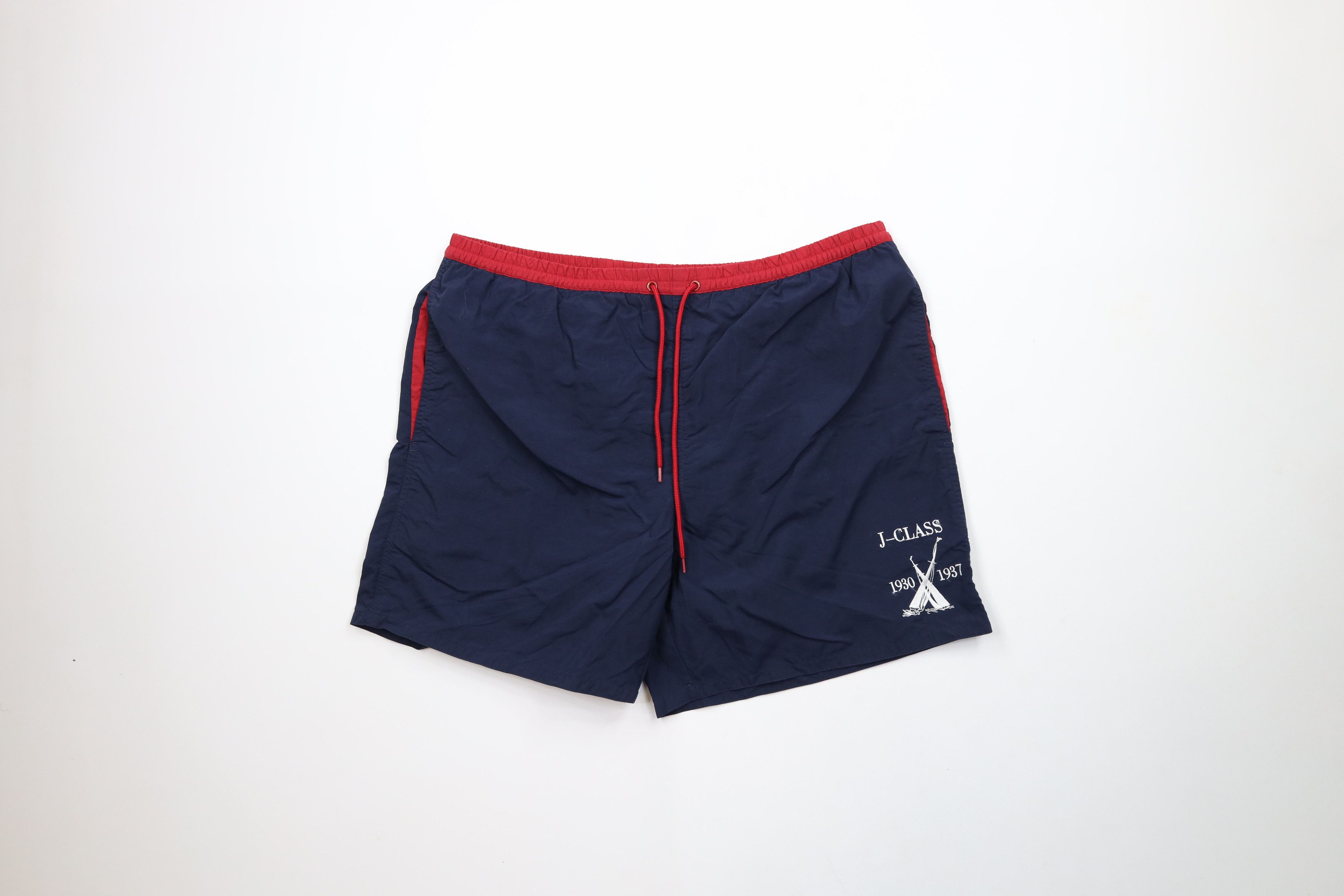 Nautica × Vintage Vintage 90s Nautica J Class Sailing Sailboat Lined Shorts Size US 34 / EU 50 - 1 Thumbnail