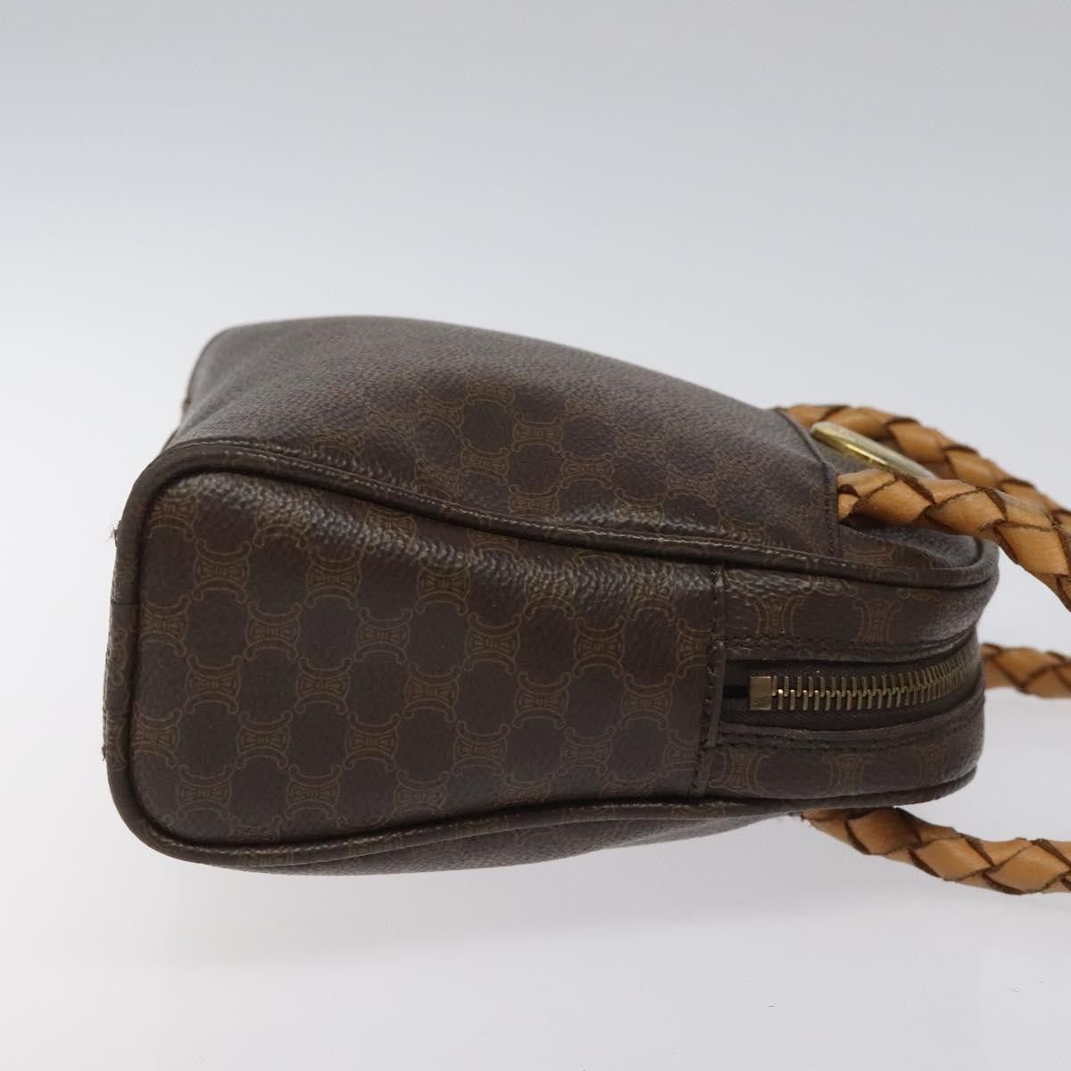 Celine CELINE Macadam Canvas Hand Bag Pvc Leather Brown Size ONE SIZE - 4 Thumbnail