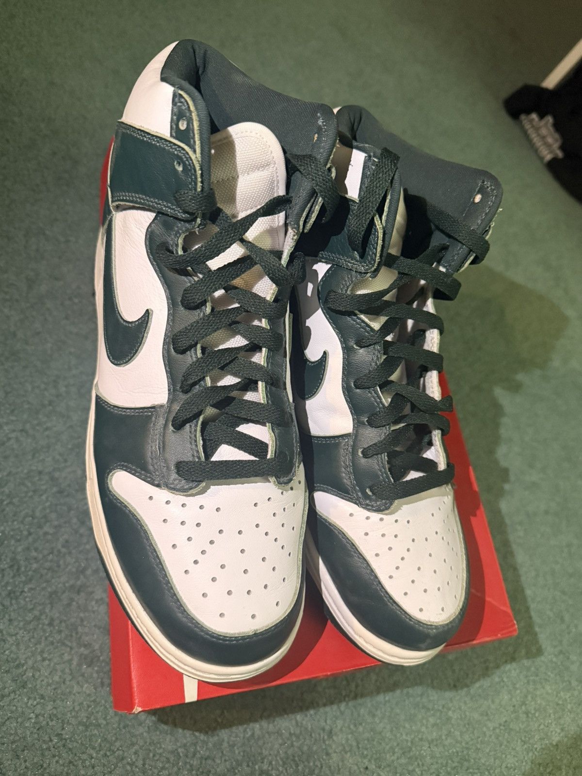 Nike Nike Dunk High Michigan State Spartan Green Size US 10 / EU 43 - 6 Thumbnail