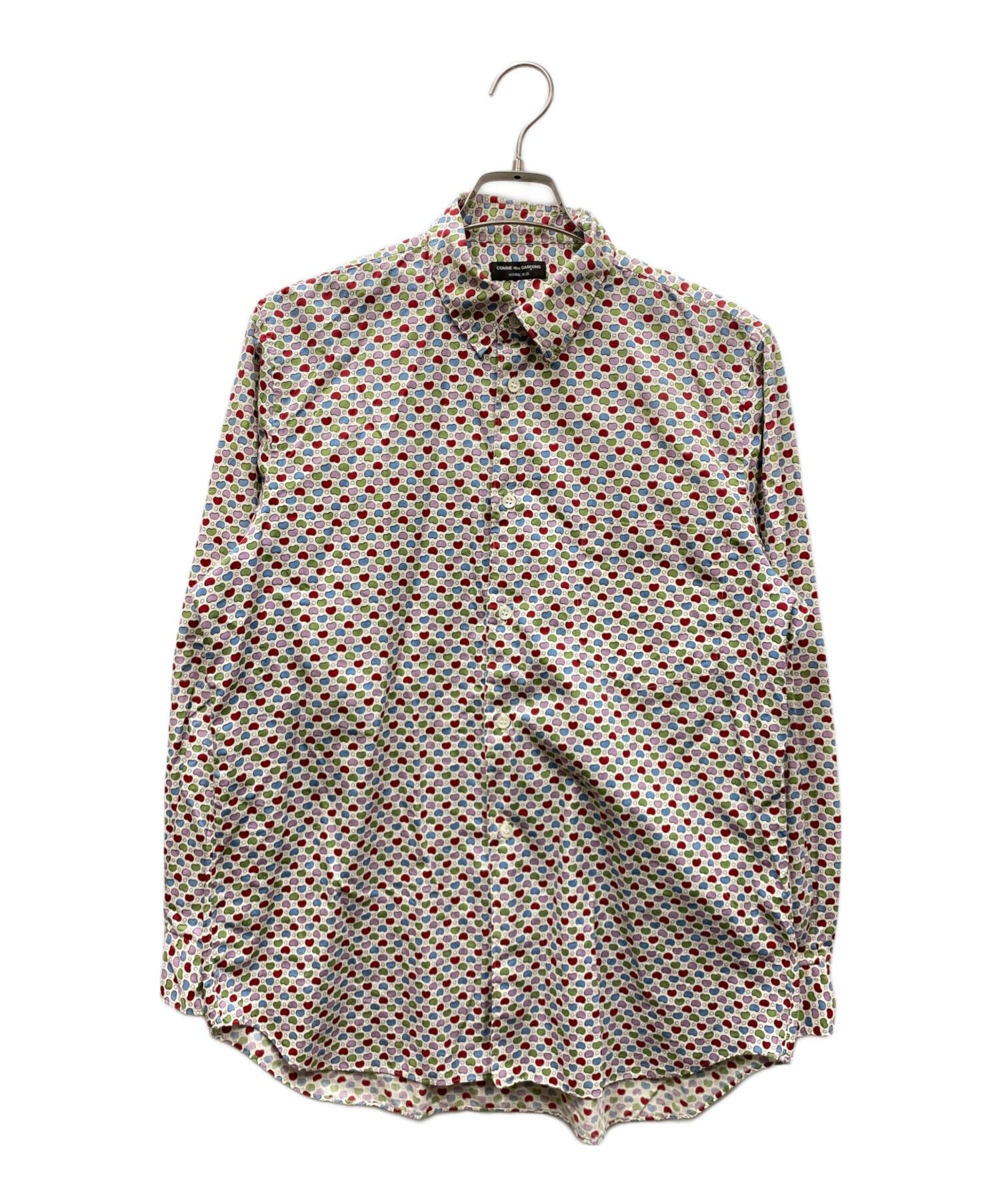 Comme des Garcons Homme Plus COMME des GARÇONS HOMME PLUS 99SS Ruffle Bean Print Shirt Size US M / EU 48-50 / 2 - 1 Thumbnail
