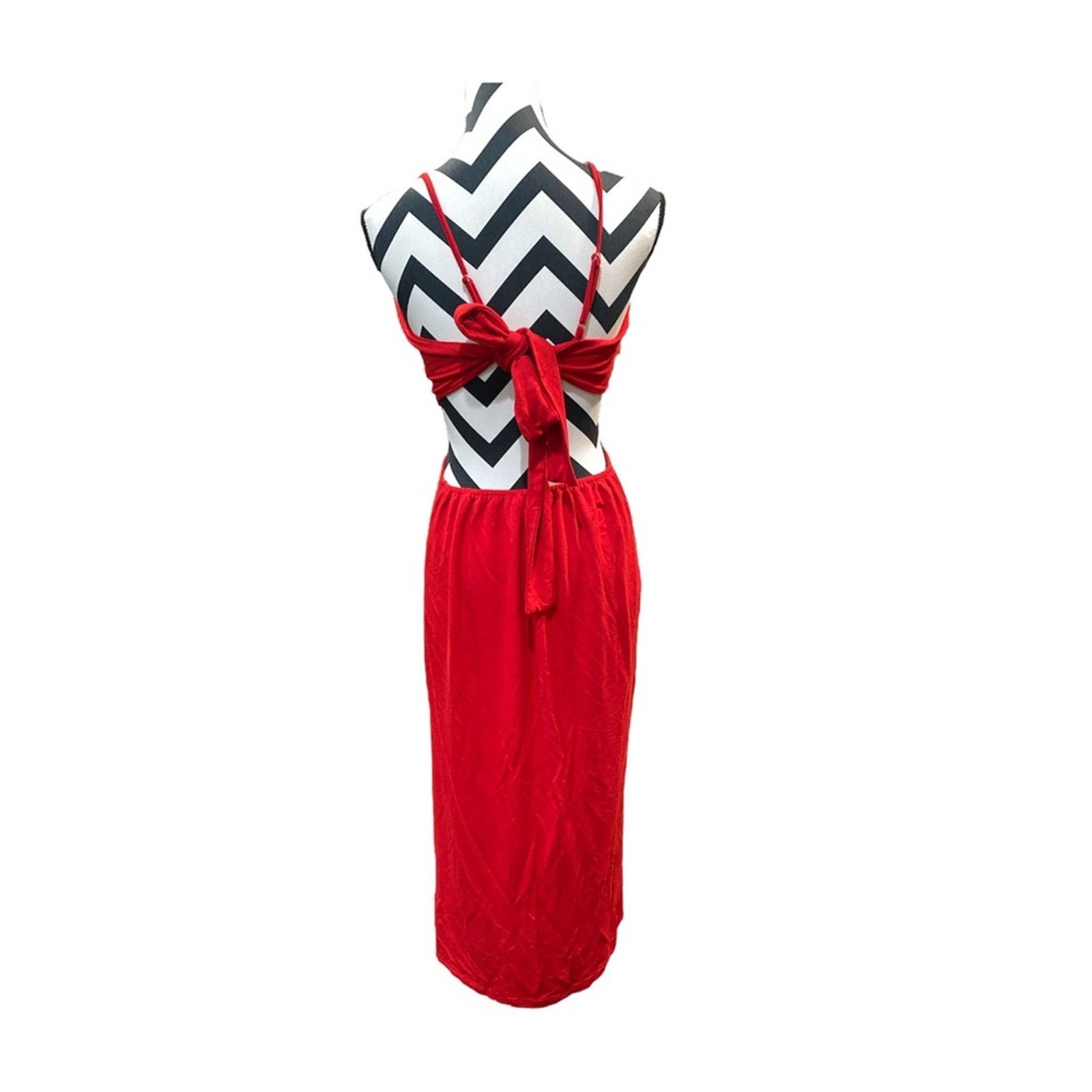 Other Walter Baker Sandrine Dress, Scarlet Red Cut Out XL Size XL / US 12-14 / IT 48-50 - 4 Thumbnail