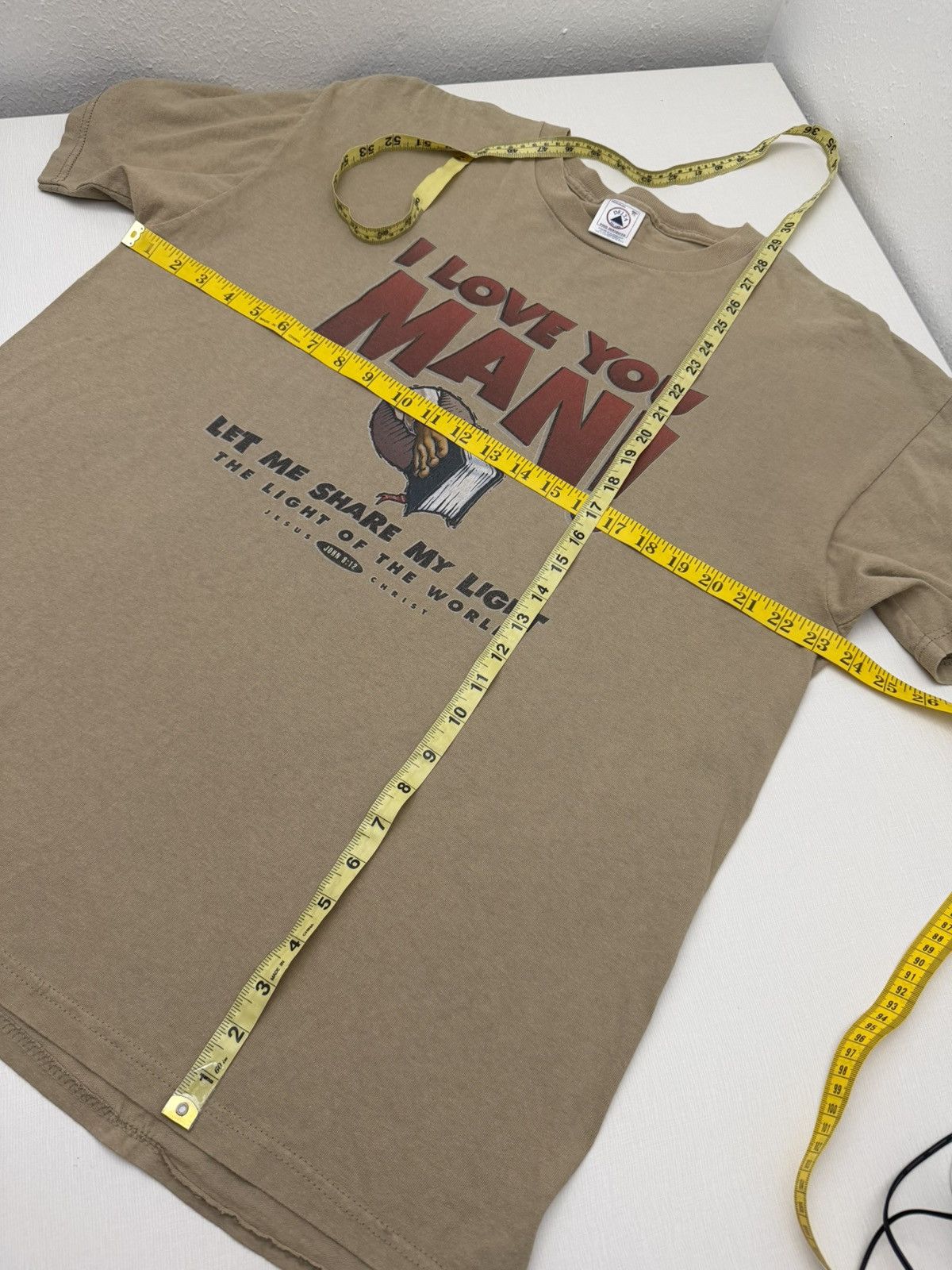 Vintage Vintage Jesus Tee I Love You Man Light of the World XL Bible Size US XL / EU 56 / 4 - 4 Thumbnail